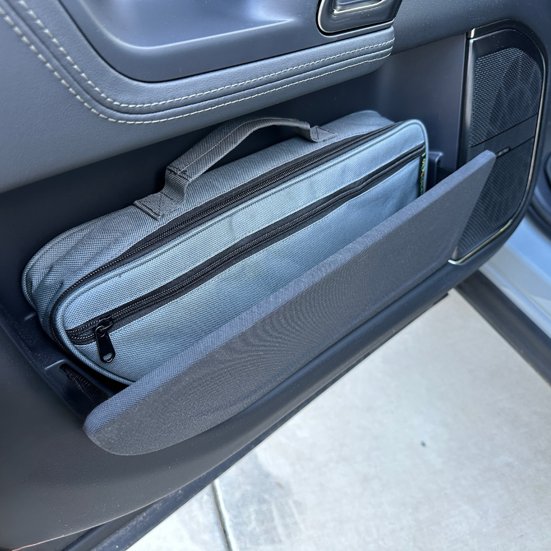 Door Storage Bag for Rivian R1T & R1S (left side shown)