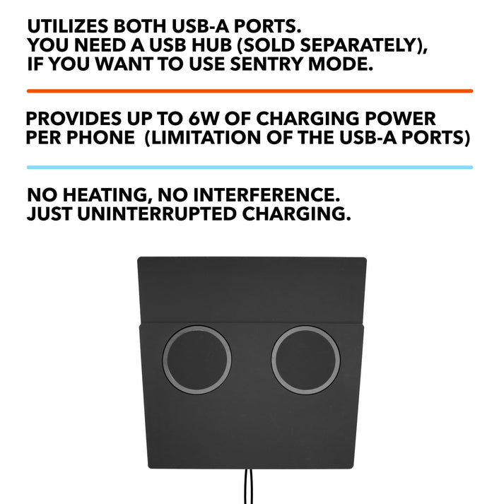 Dual Wireless MagSafe Charger for 2017-2020 Tesla Model 3/Y