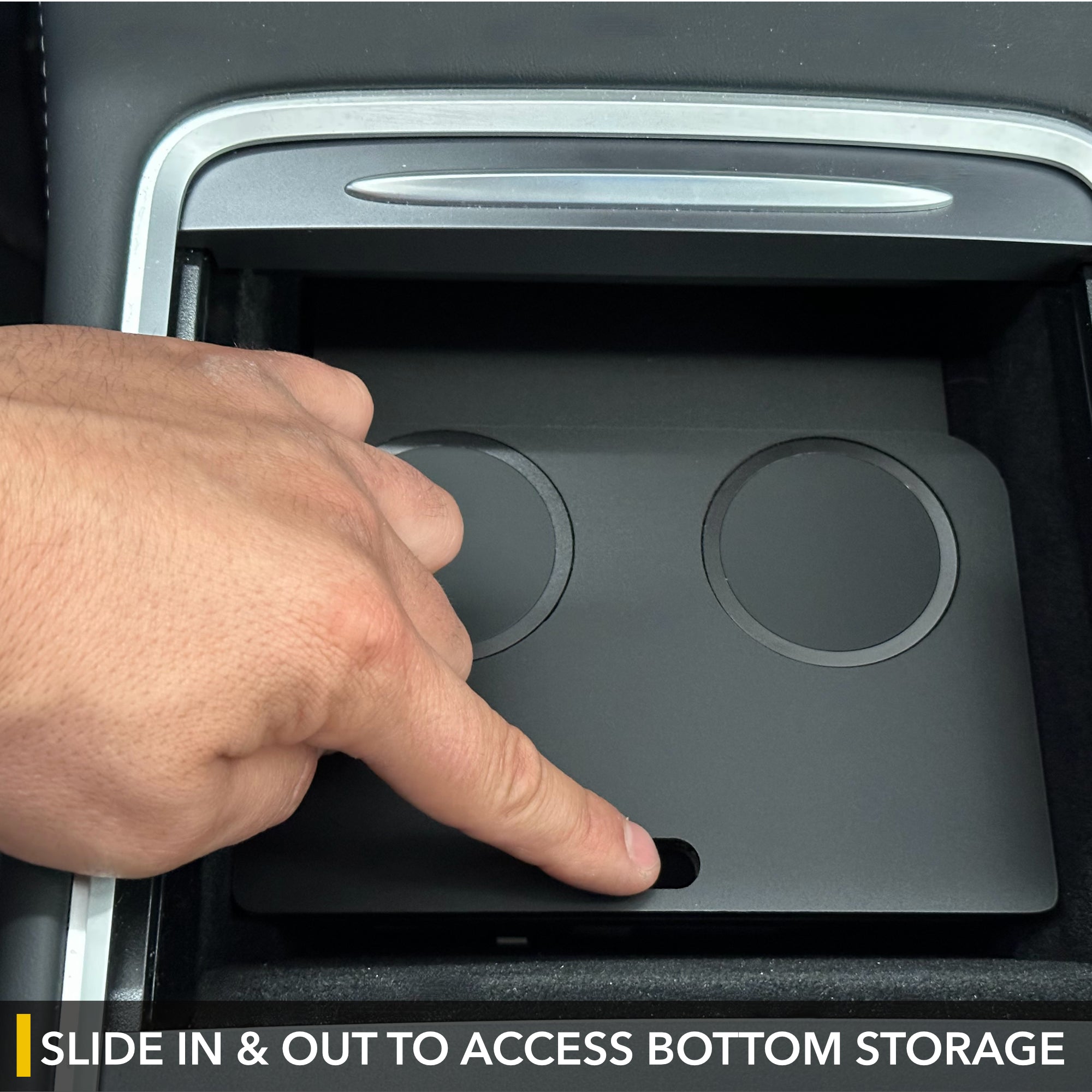 Dual Wireless Qi Charger for Model 3/Y (2nd Gen Center Console)