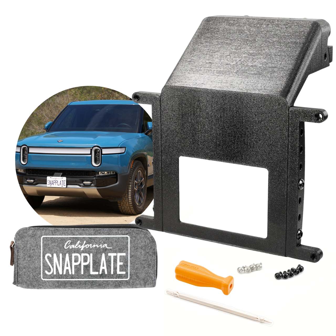 SnapPlate for Rivian R1T & R1S