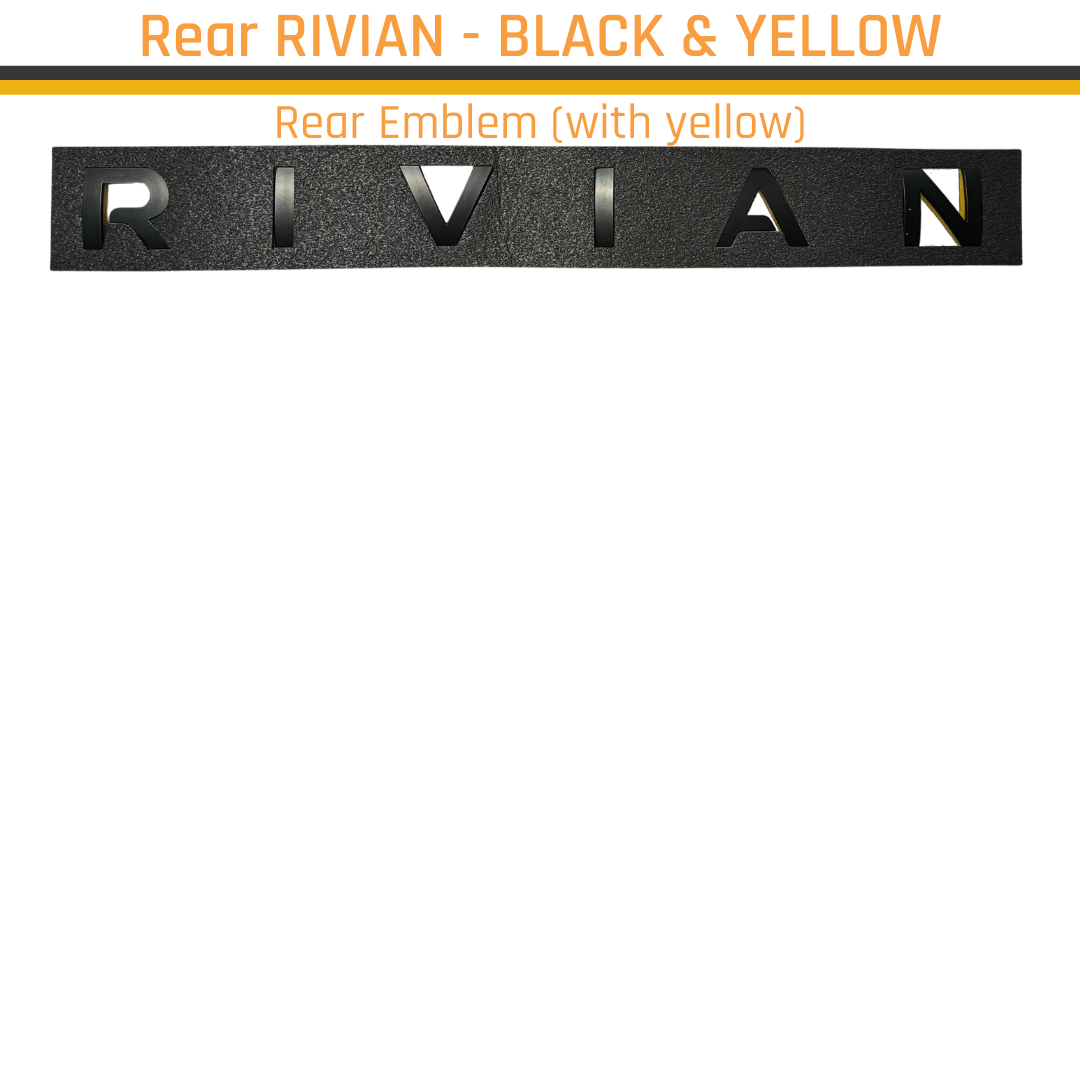 Satin Black Emblems for Rivian R1T