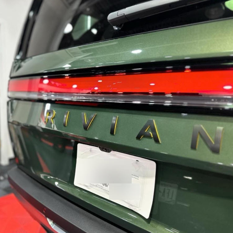 Black & Yellow Frunk Emblem for Rivian R1T & R1S