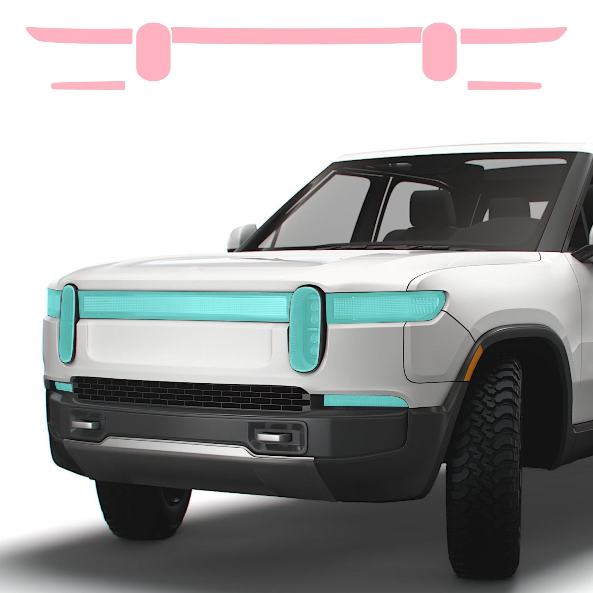 Headlights Clear PPF / Smoke Tint for Rivian R1T & R1S