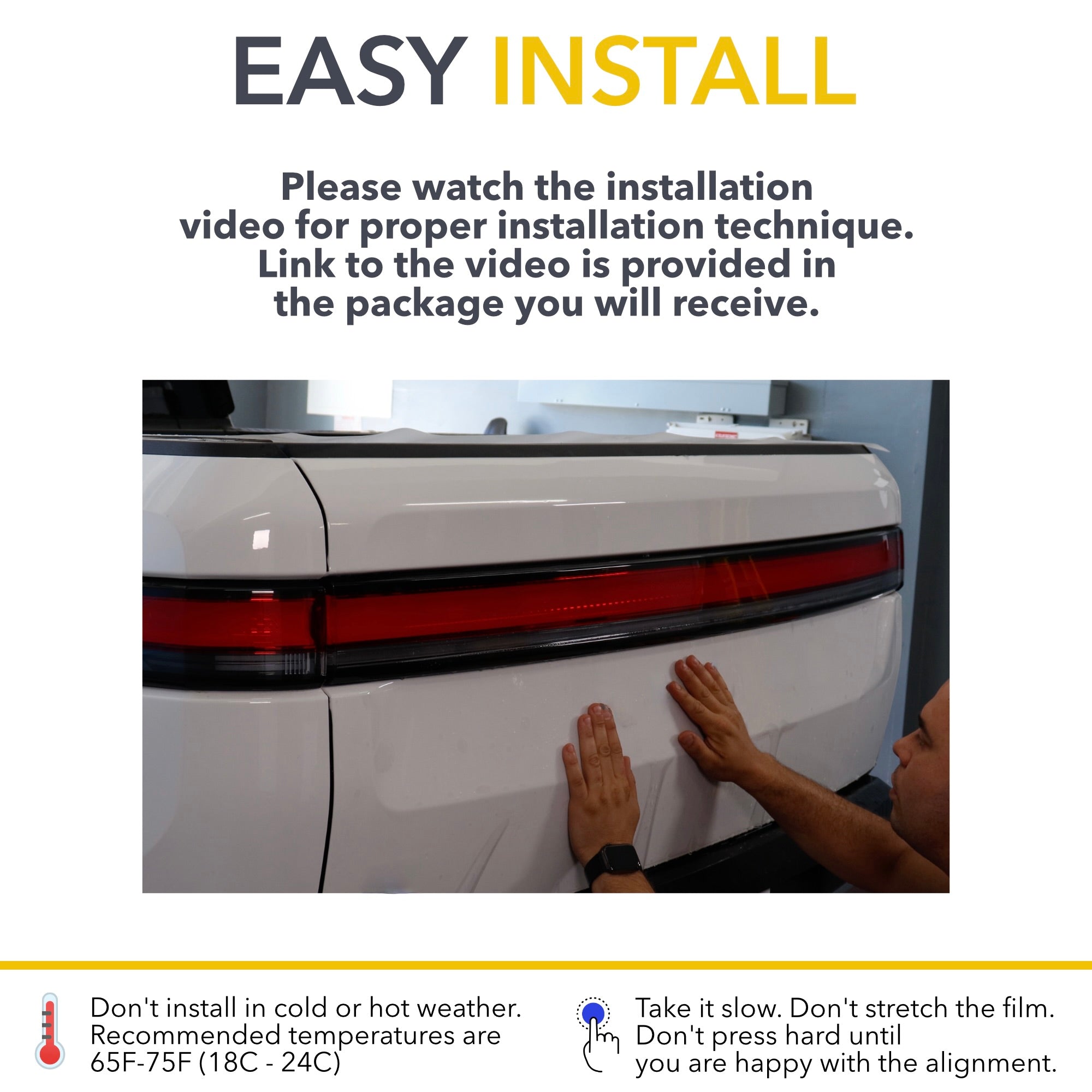 Tailgate Clear Protection Film (PPF) for Rivian R1S