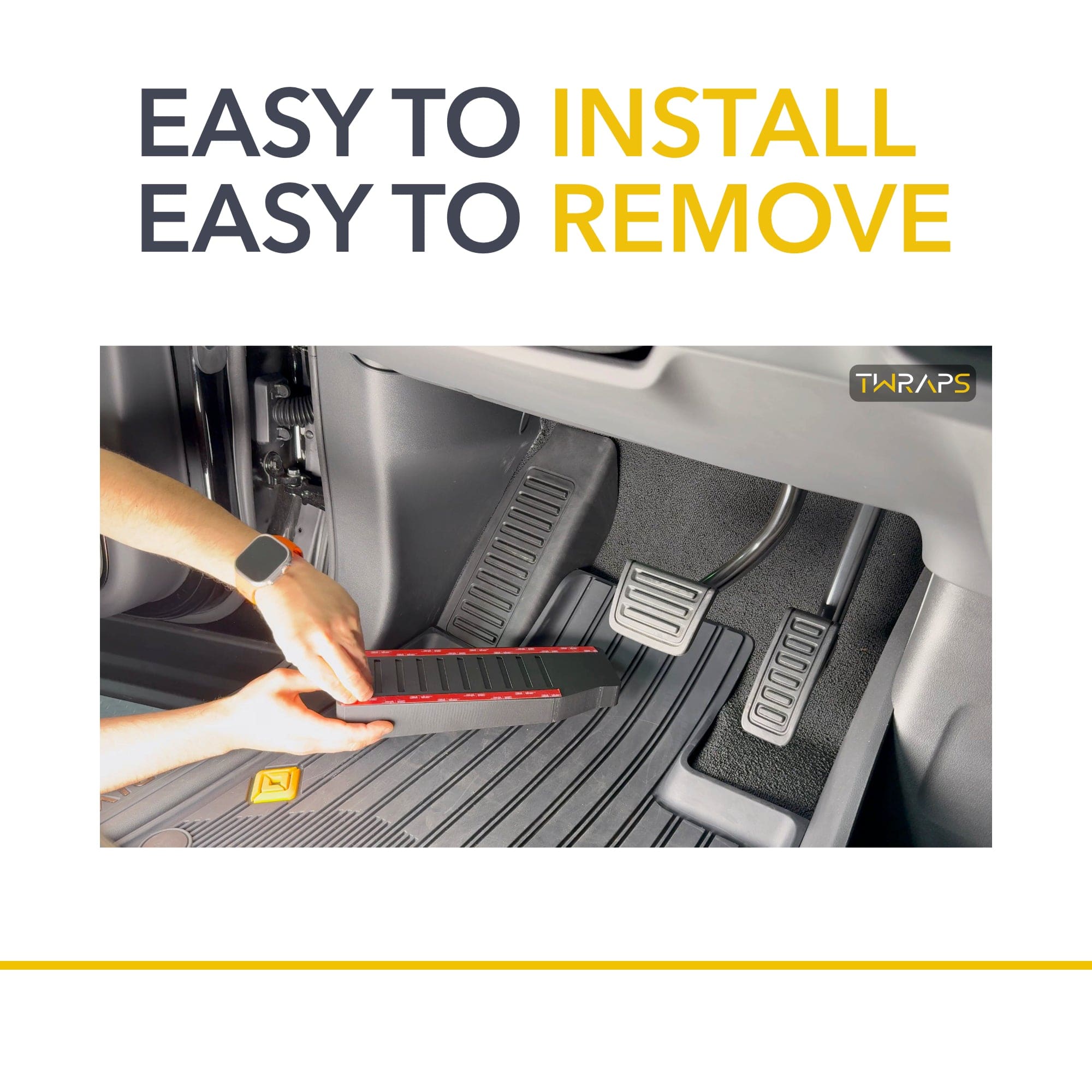 Dead Pedal Riser (Footrest Extender) for Rivian R1S & R1T