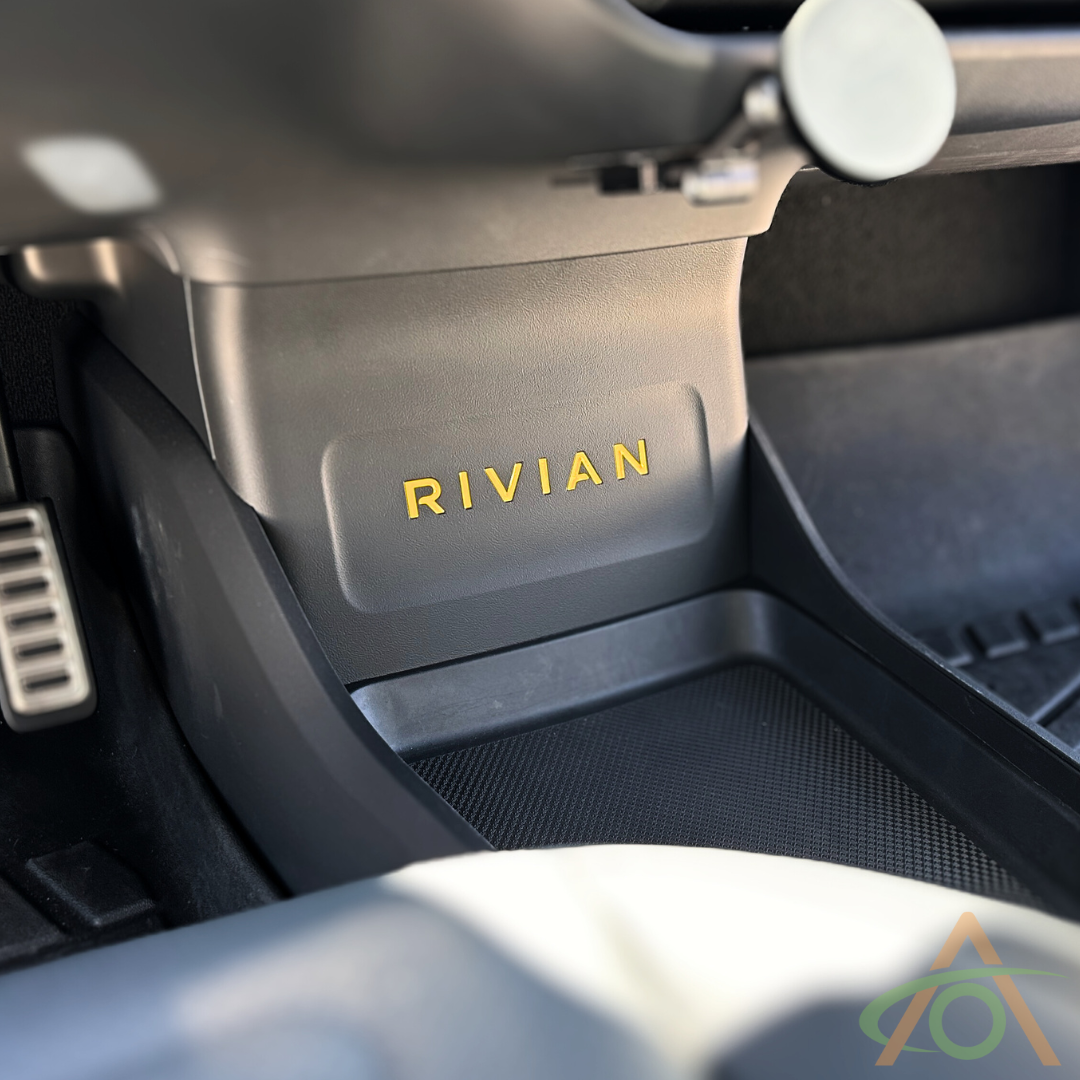Center Console decal for Rivian R1T & R1S (yellow)
