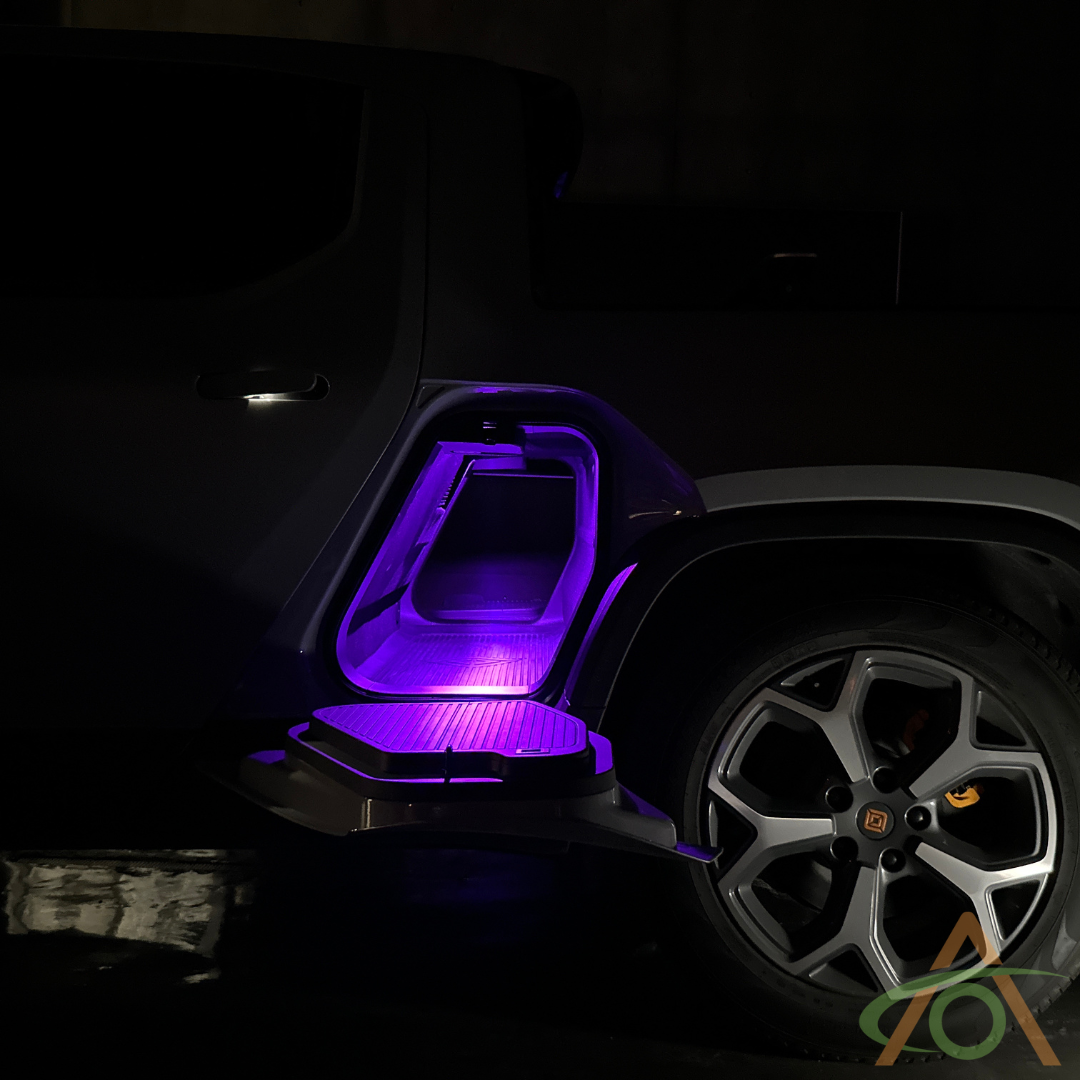 Ultrabright LED Lights for Rivian R1T (Gear Tunnel - Purple)