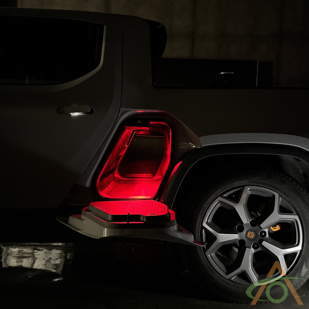 Ultrabright LED Lights for Rivian R1T (Gear Tunnel - Red)
