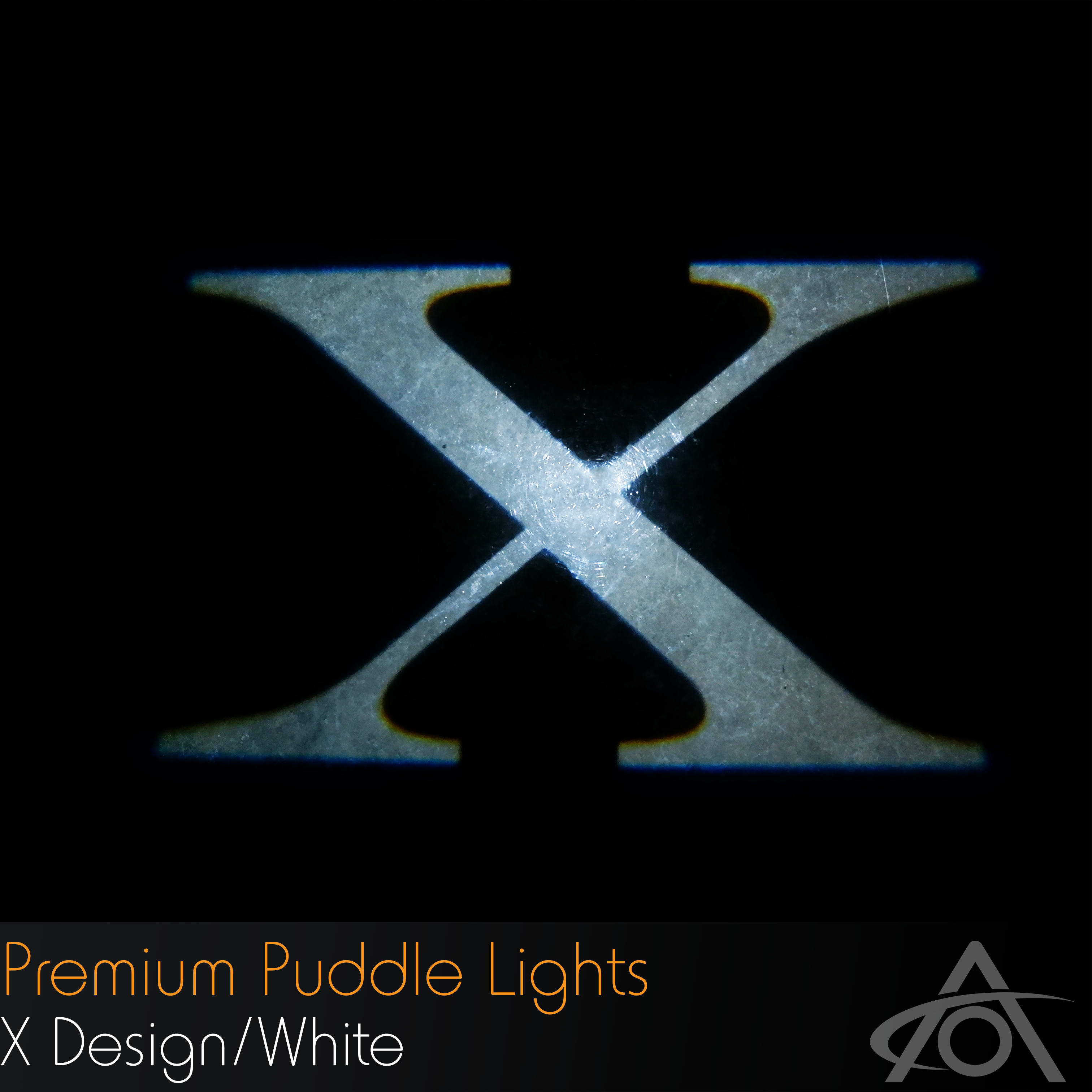 "X" Ultra-Bright LED Premium Puddle Lights (white, pair)