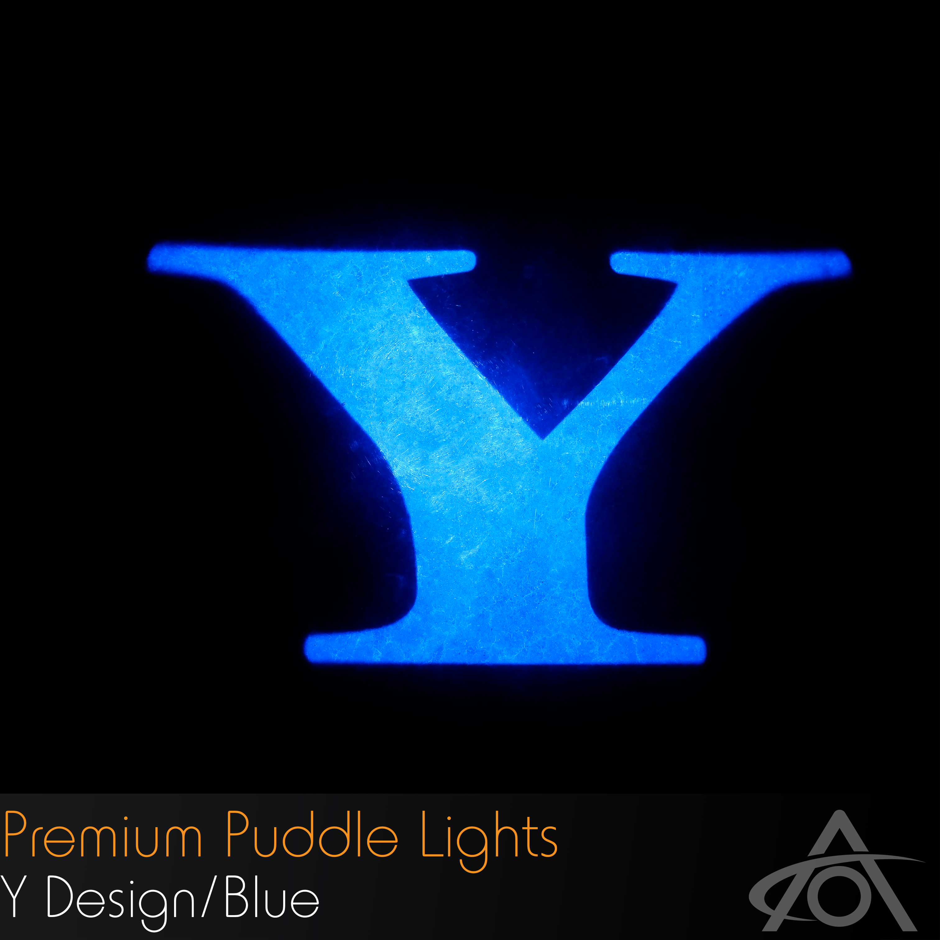 "Y" Ultra-Bright LED Premium Puddle Lights (blue, pair)