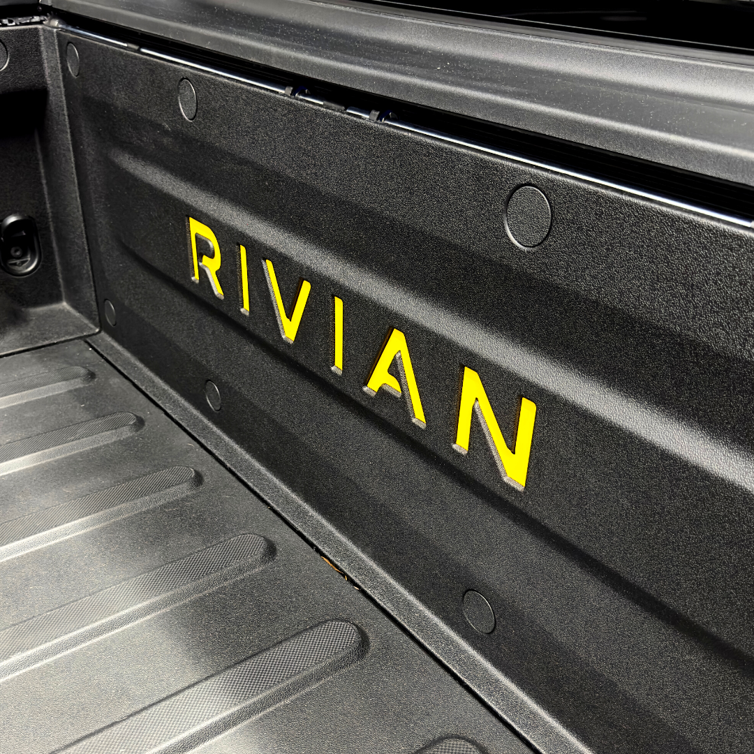 Rivian Truck Bed Logo - Yellow