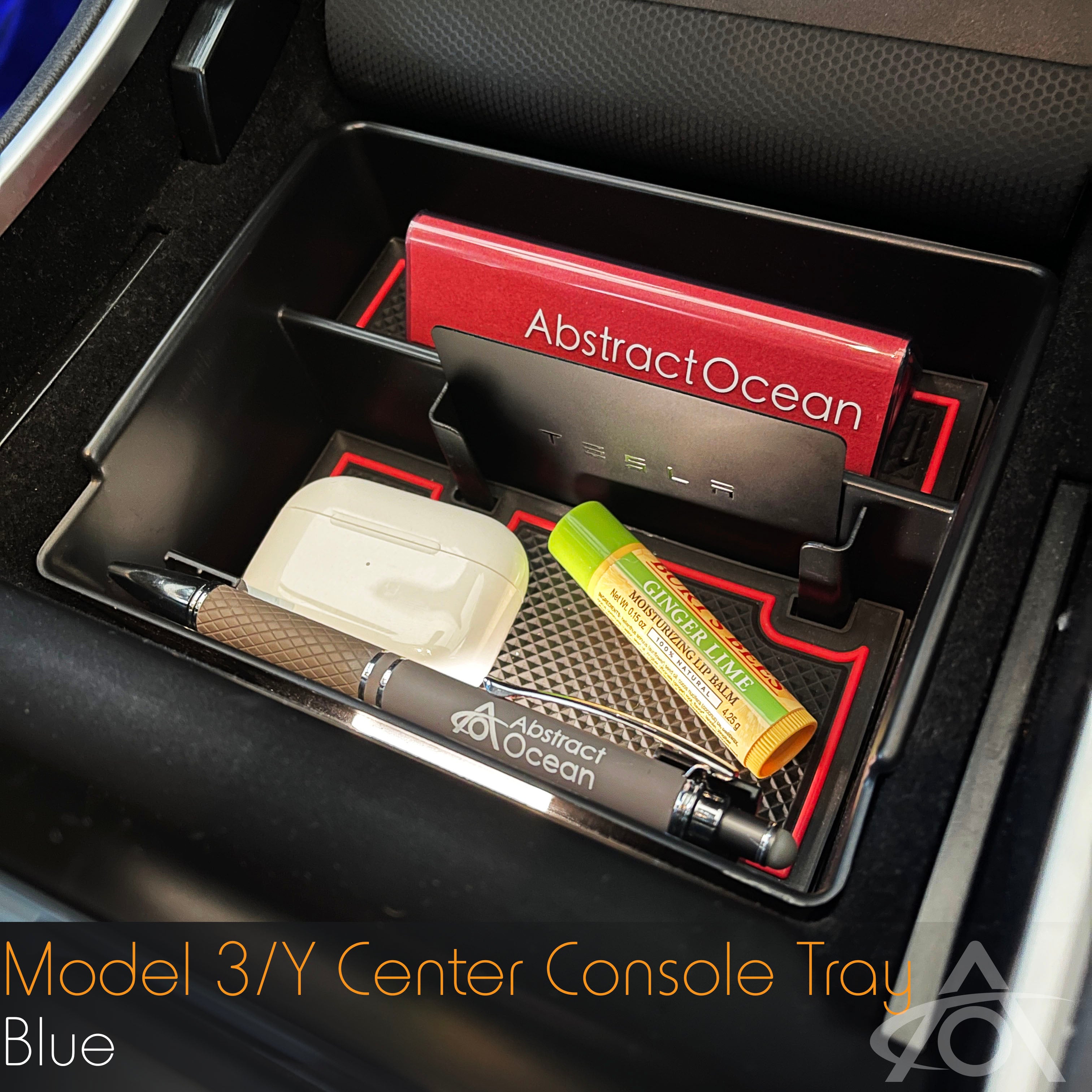 Center Console Tray for Tesla Model 3 & Y White Trim