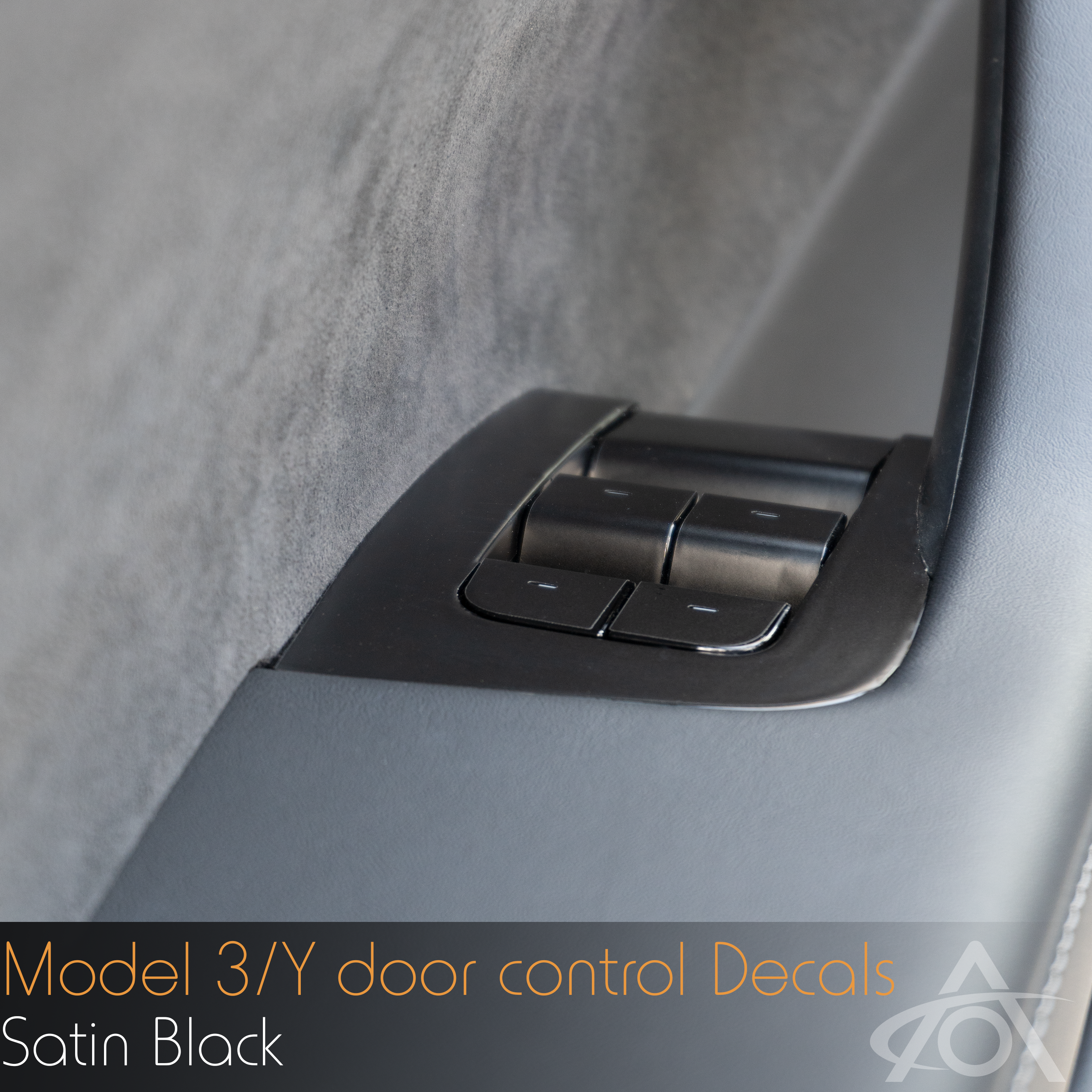 Window and Door Control Decals for Tesla Model 3 & Y