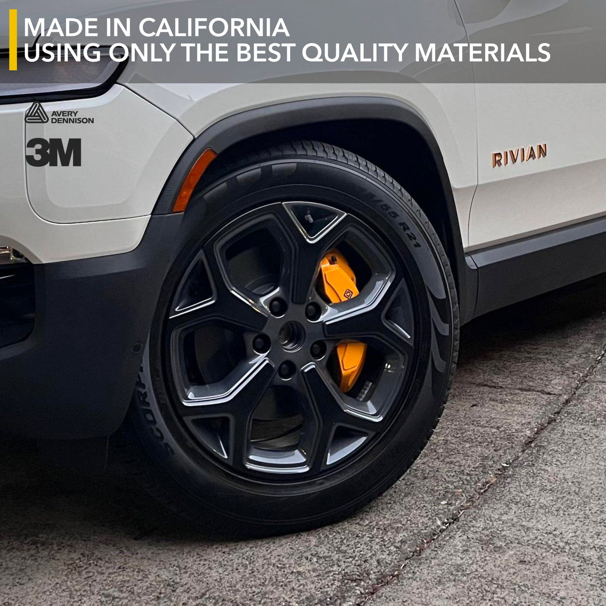 Wheels Vinyl Covers for Rivian R1T & Rivian R1S - Spokes Color Wrap Ch