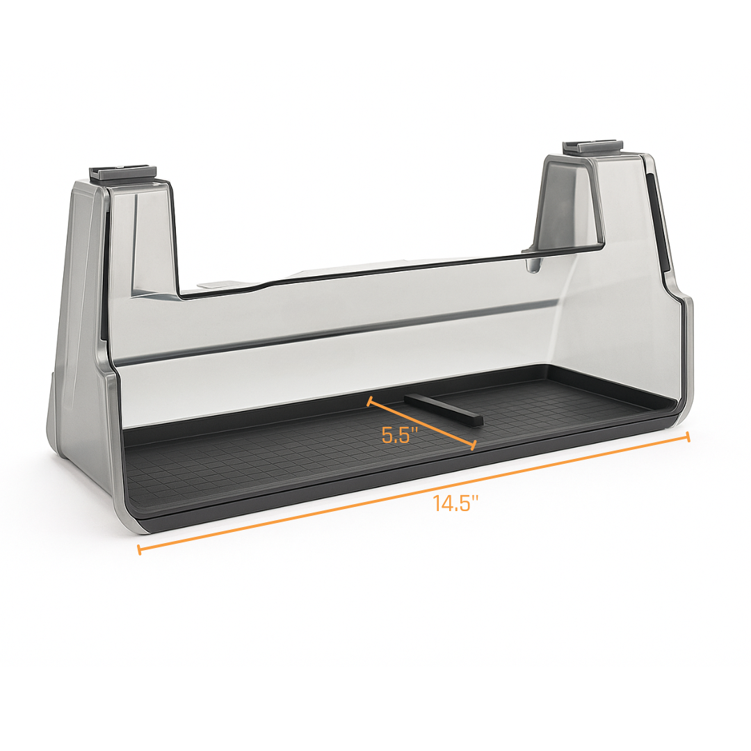 Lower Screen Tray for Cybertruck - measurements