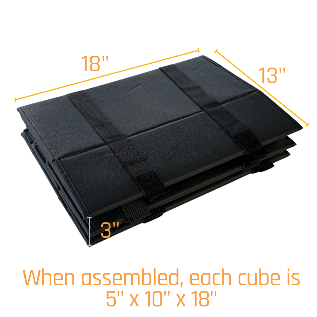 Dimensions for each cube