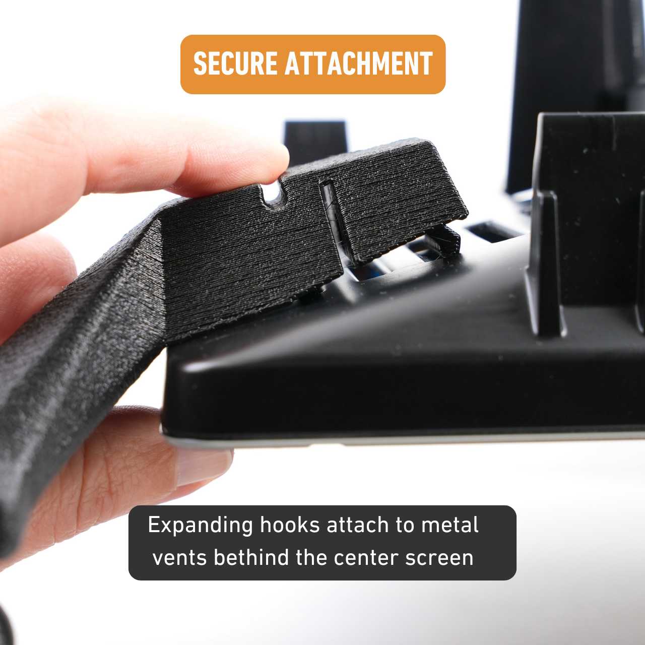 Qi2 Charging Phone Mount for Rivian R1T & R1S (attachment details)