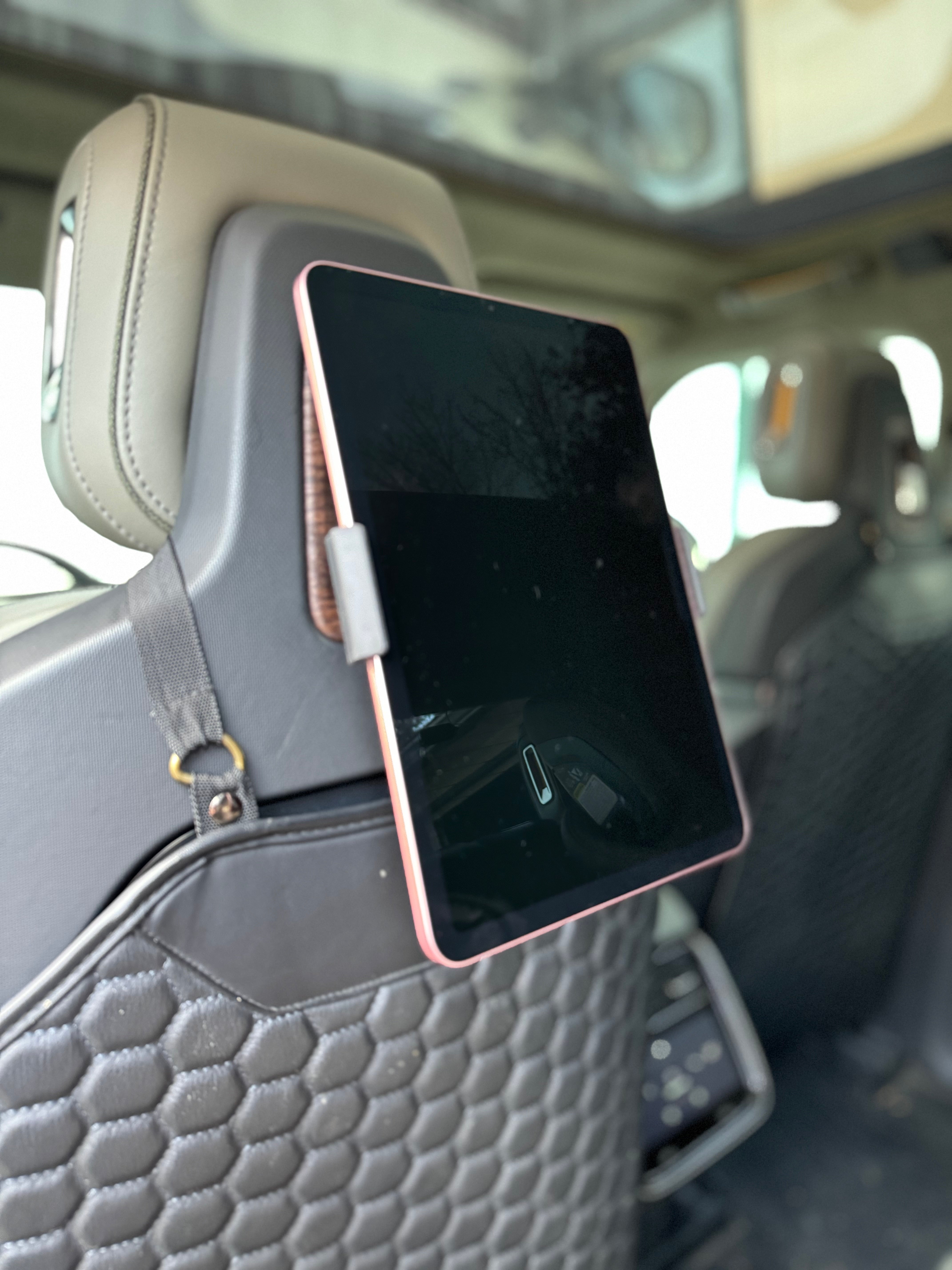 Universal Seat Back Mount for Rivian R1T and R1S (iPad and iPad mount not included)