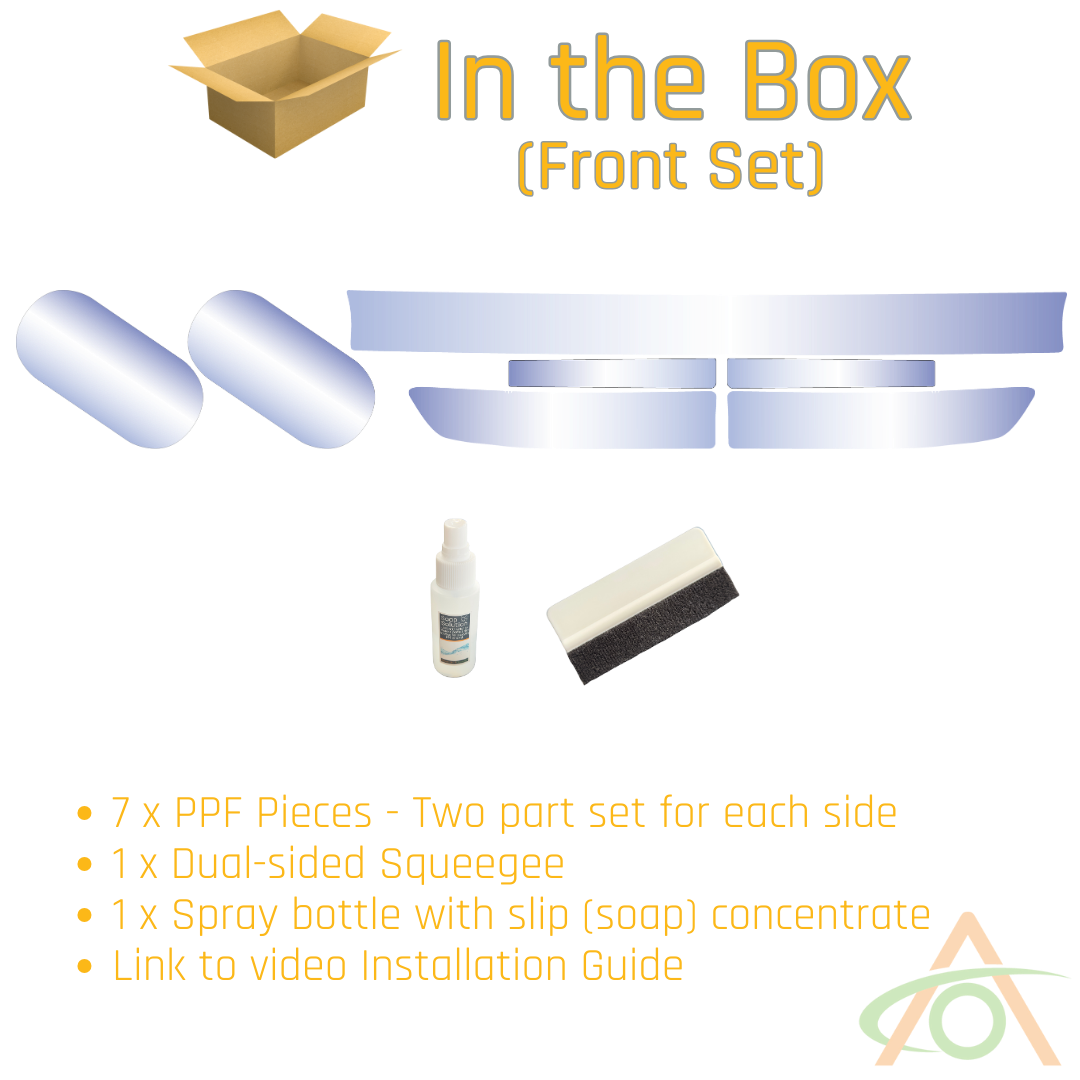 Contents of Front  PPF Light Protection Kit