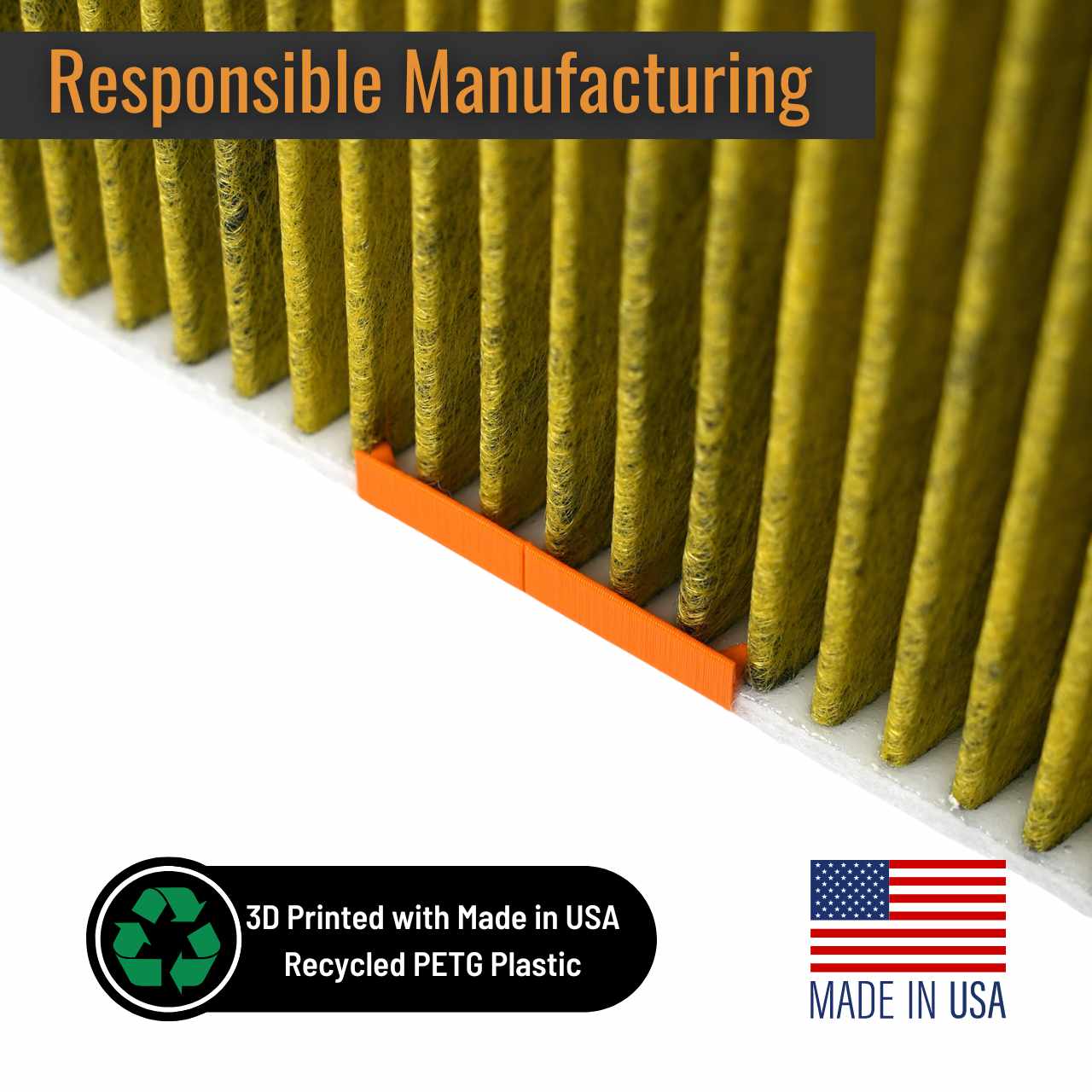 Cabin Air Filter Moisture Barrier Clip (Bad Smell Preventer) for Tesla Model Y and 3