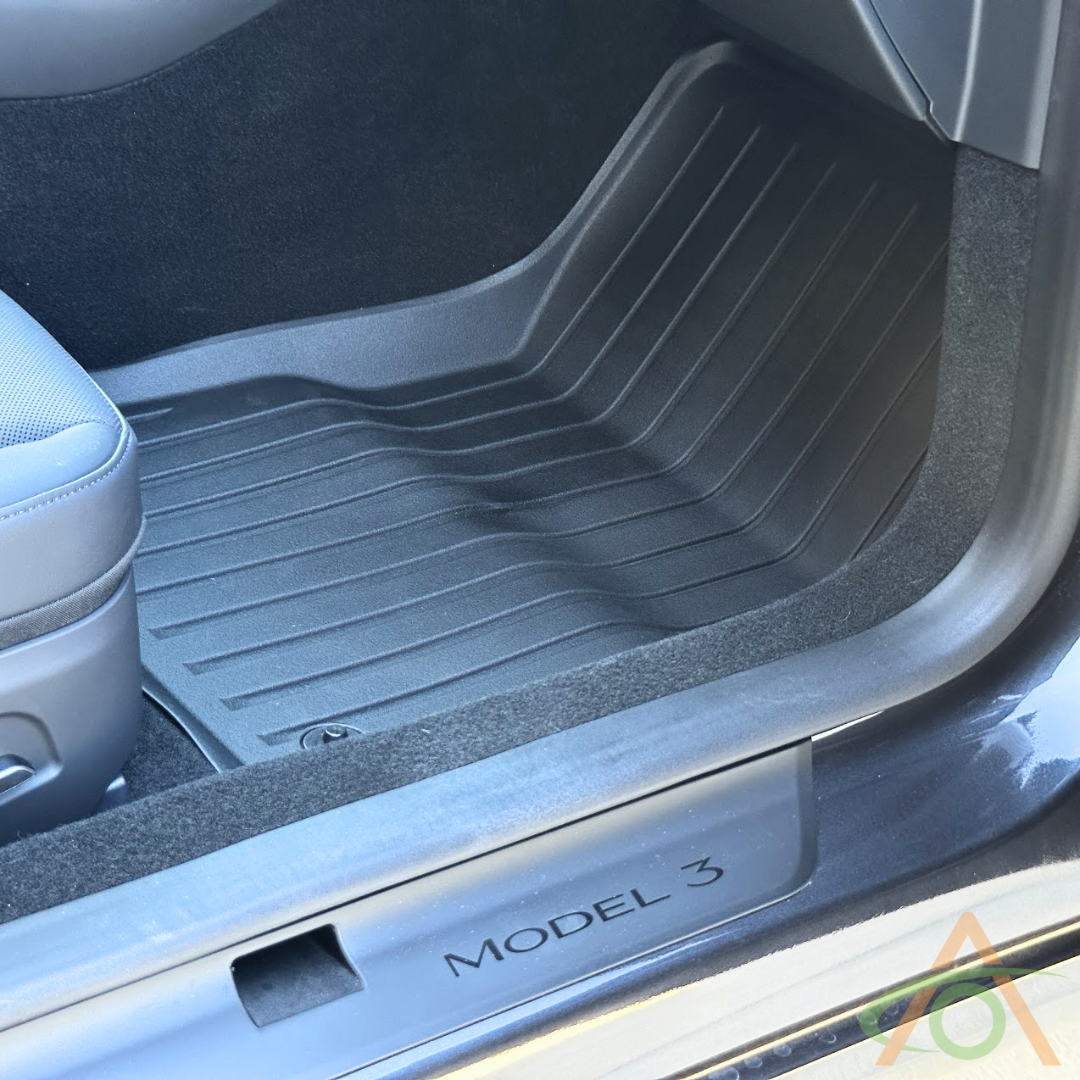 Ultraluxe Floormats for the Refreshed 2024 Model 3 (Passenger, with carpet panel removed)