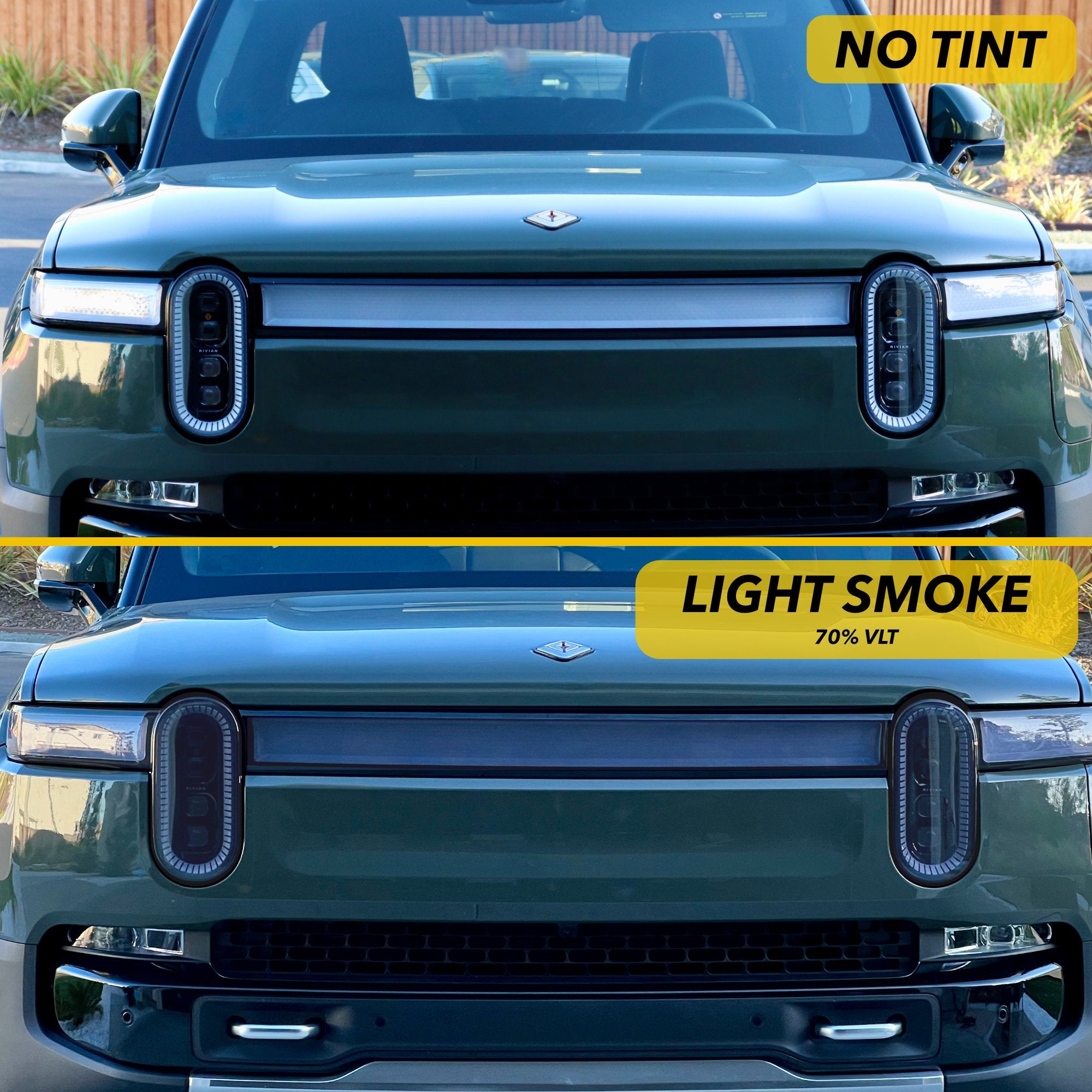 Headlights Clear PPF / Smoke Tint for Rivian R1T & R1S