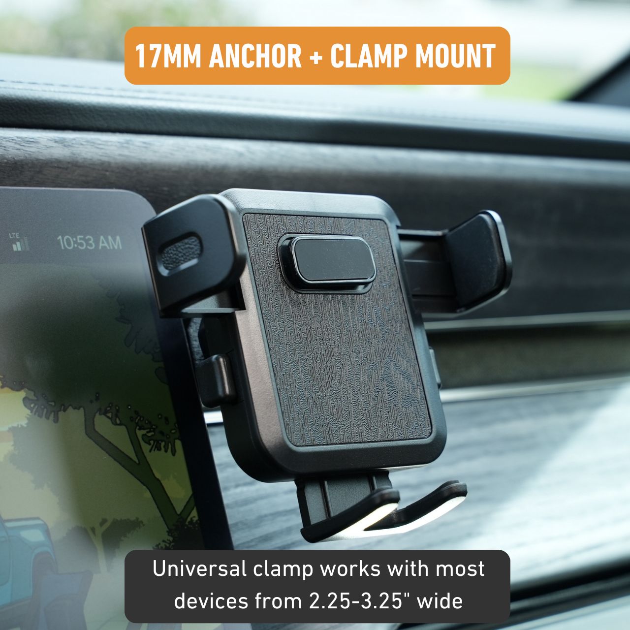 17mm Universal Clamp Mount for Rivian R1T & R1S