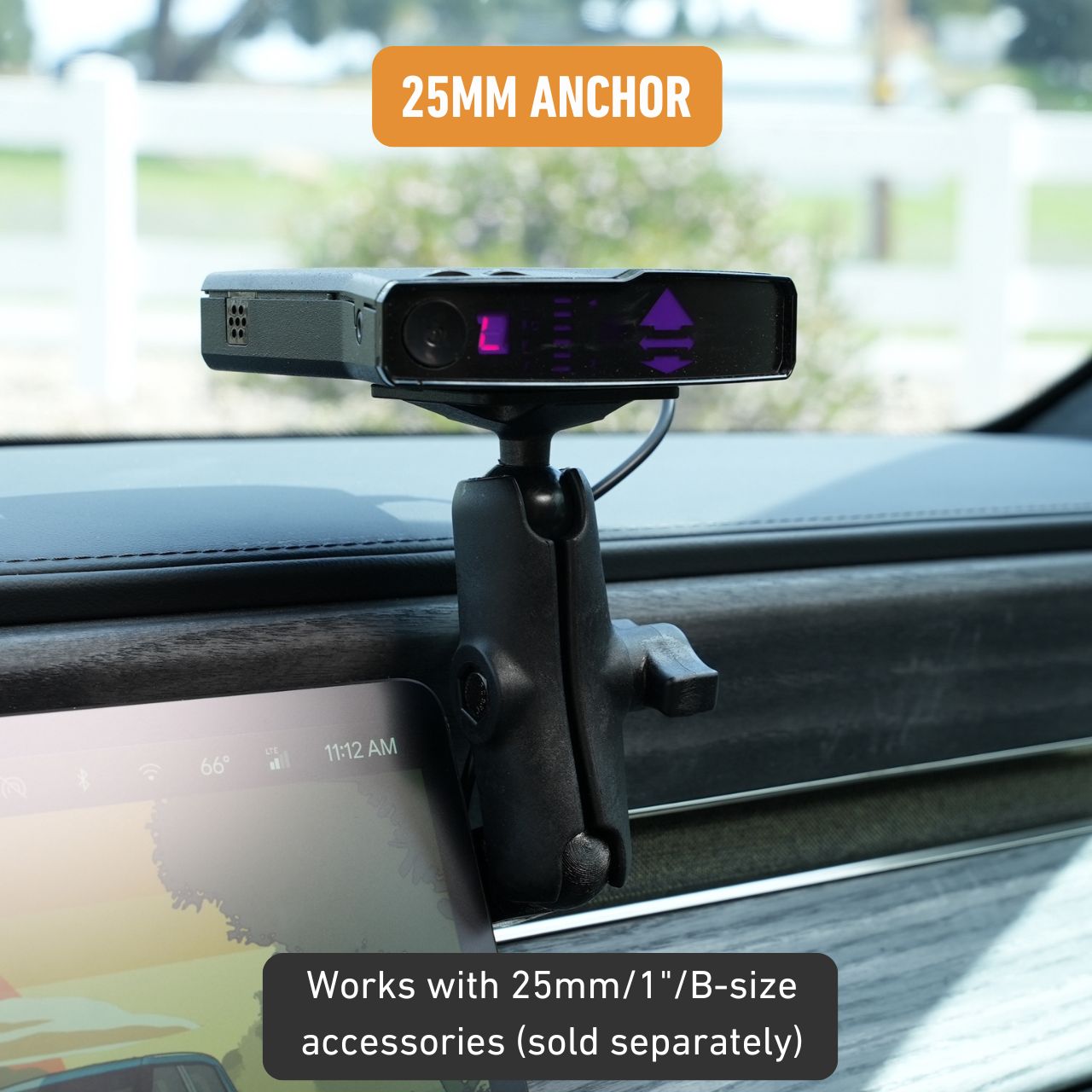 25mm anchor for Rivian R1T & R1S (compatible with B-size accessories)