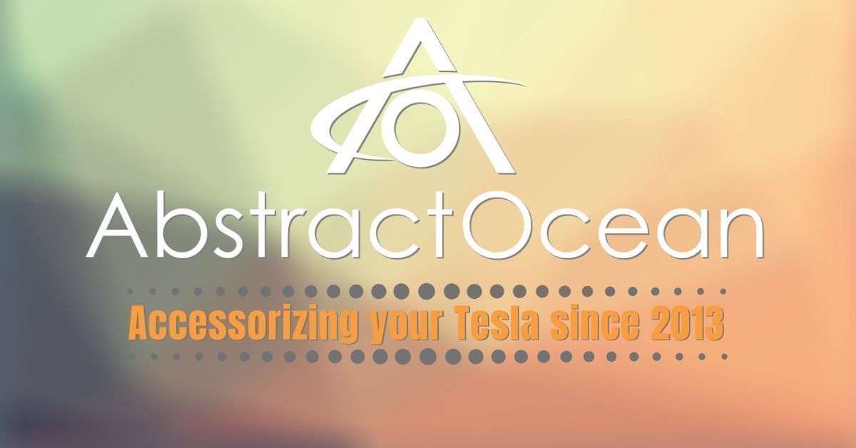Accessorize your Tesla with Abstract Ocean