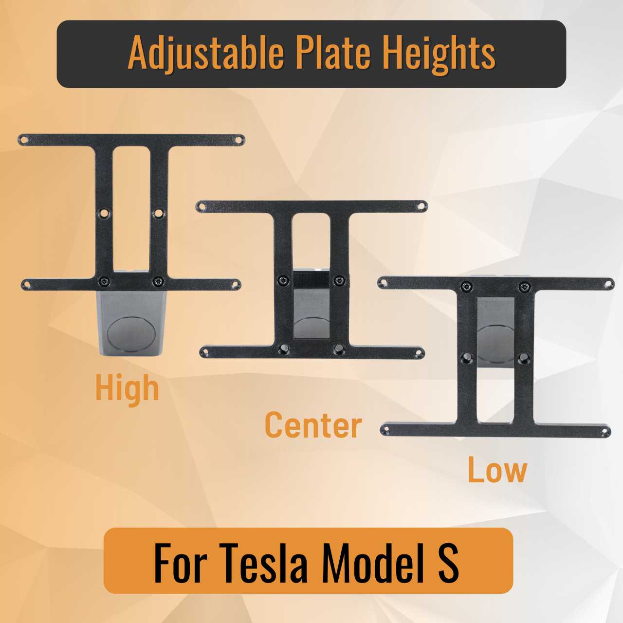 SnapPlate Front License Plate Holder for Tesla Model S