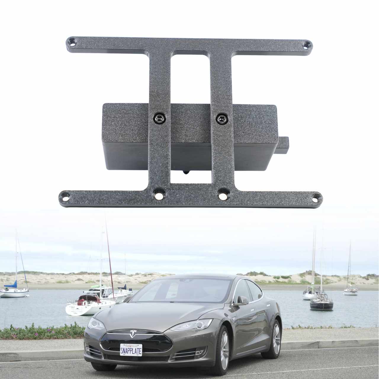 SnapPlate Front License Plate Holder for Tesla Model S