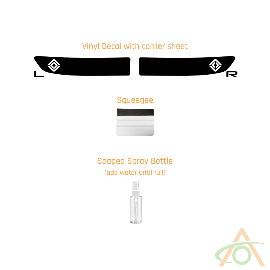 Lightbar Decal for Rivian R1T & R1S - What's in the Side Lightbar kit
