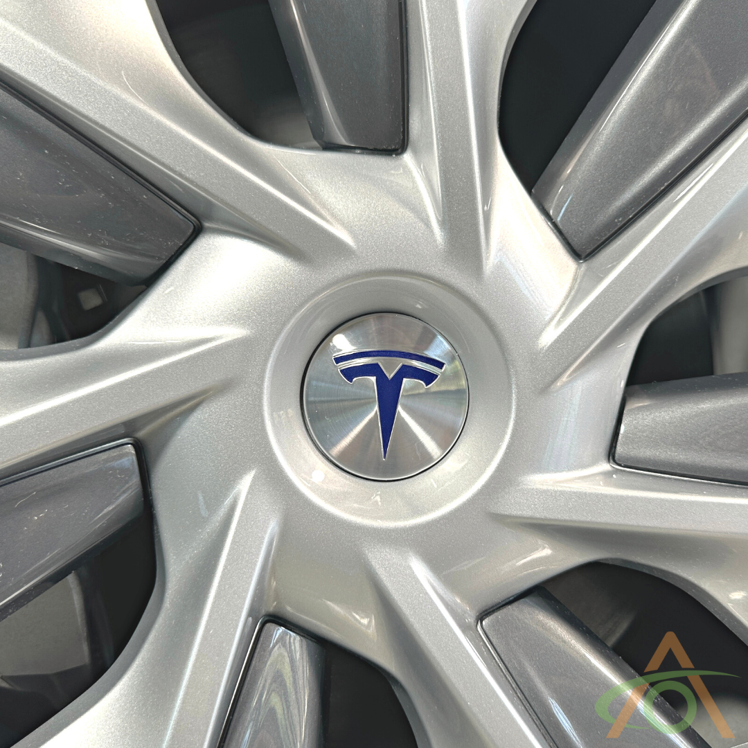 Tesla Vinyl Wheel Inserts - Metallic Blue