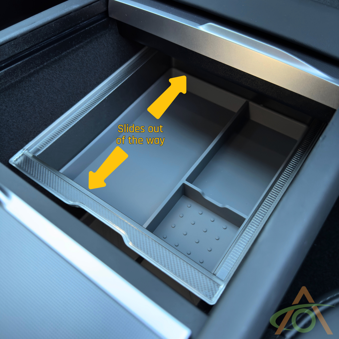 Console Rear Lower Tray Premium Center Console Trays for Refreshed Model 3 & Y