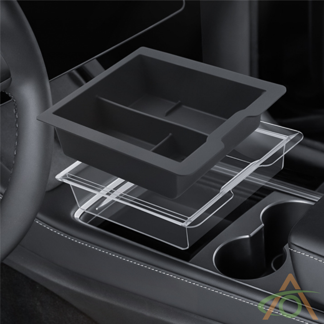Dual Layer Center Console Tray for Model 3/Y