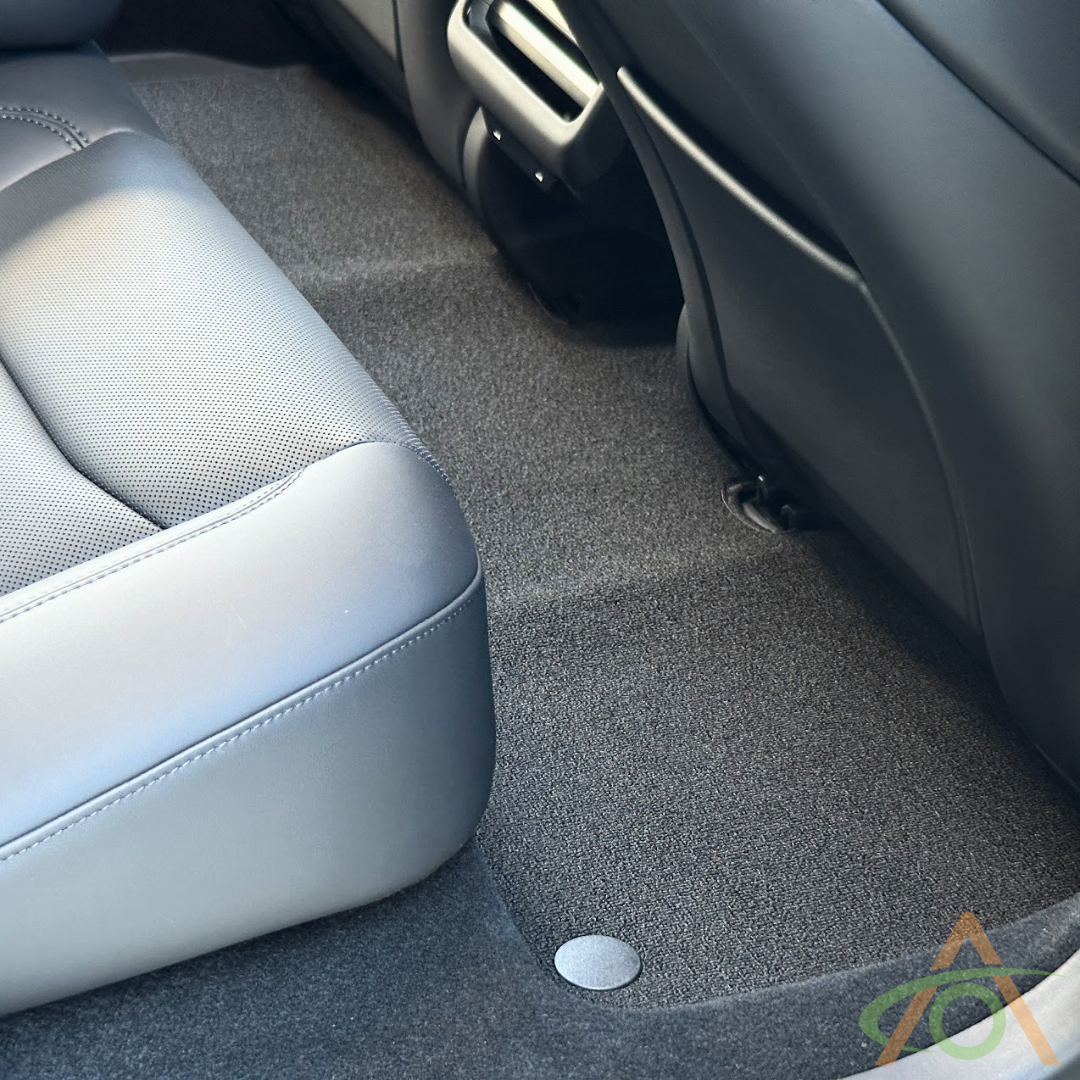 Ultraluxe Floormats for the Refreshed 2024 Model 3 (Rear, with carpet panel installed)