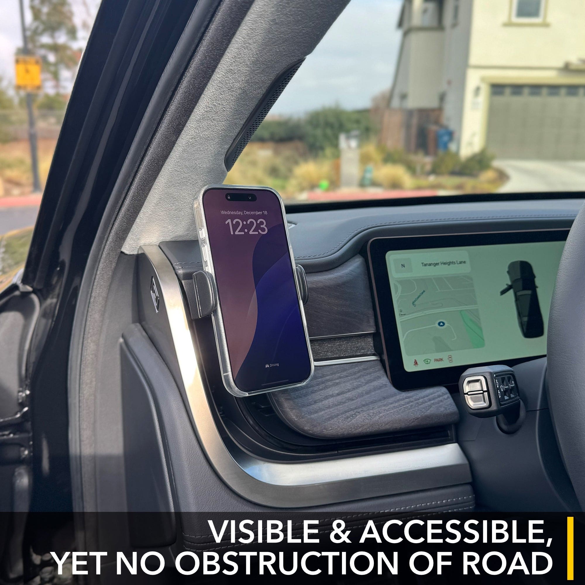 Dashboard Phone Mount | MagSafe Compatible iPhone Holder for Rivian R1T & R1S