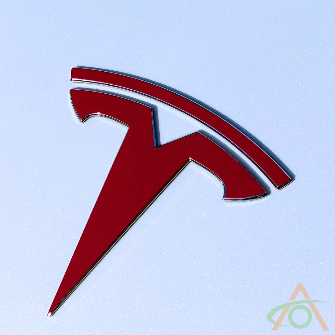 Mett. Red Vinyl Decal for Model 3/Y