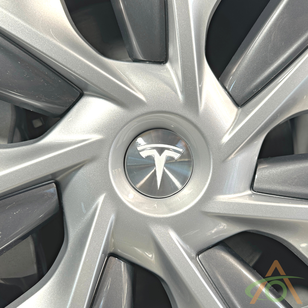 Tesla Vinyl Wheel Inserts - Metallic White