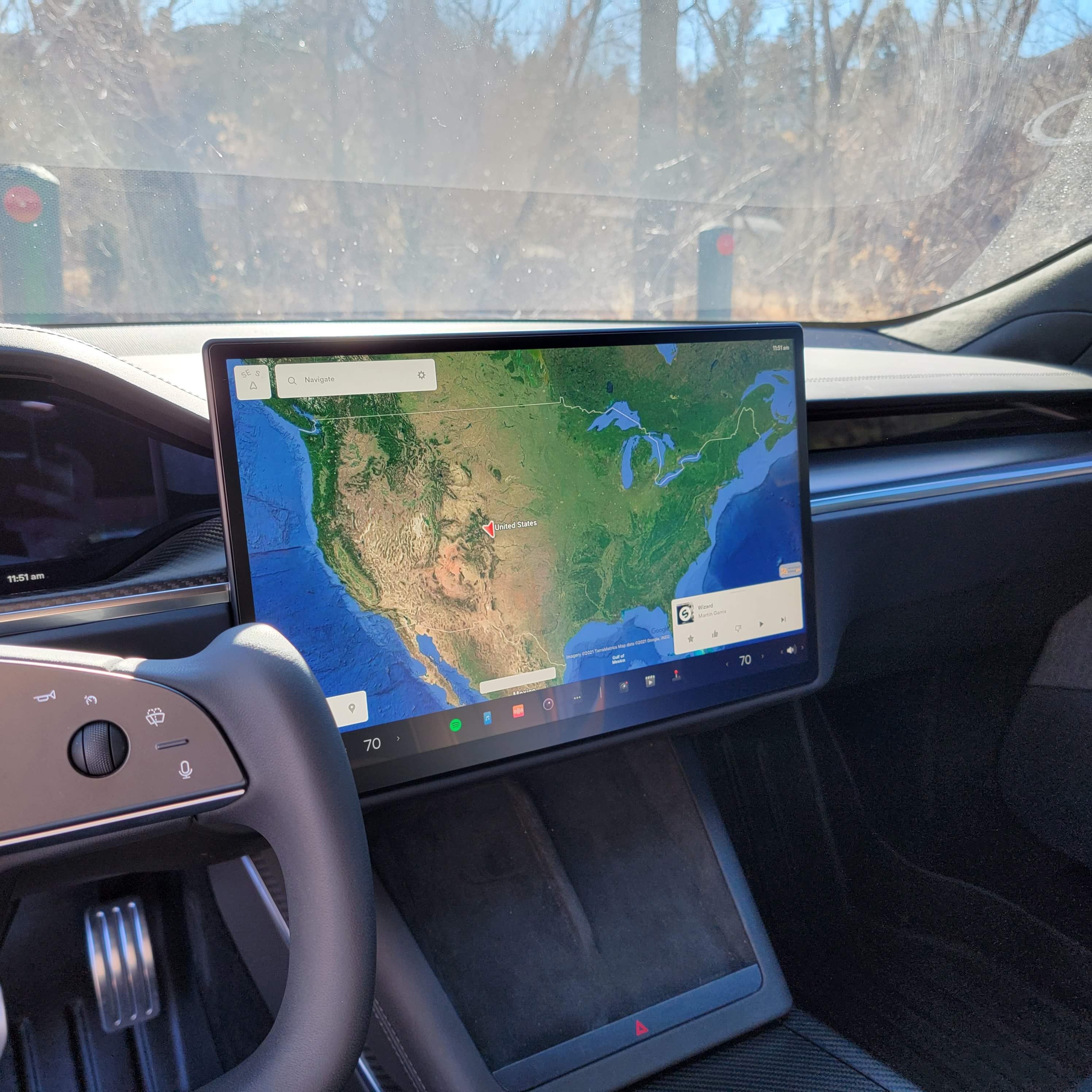 3x Protection Ecran Verre pour Tesla Model X Plaid 2023 (Affichage