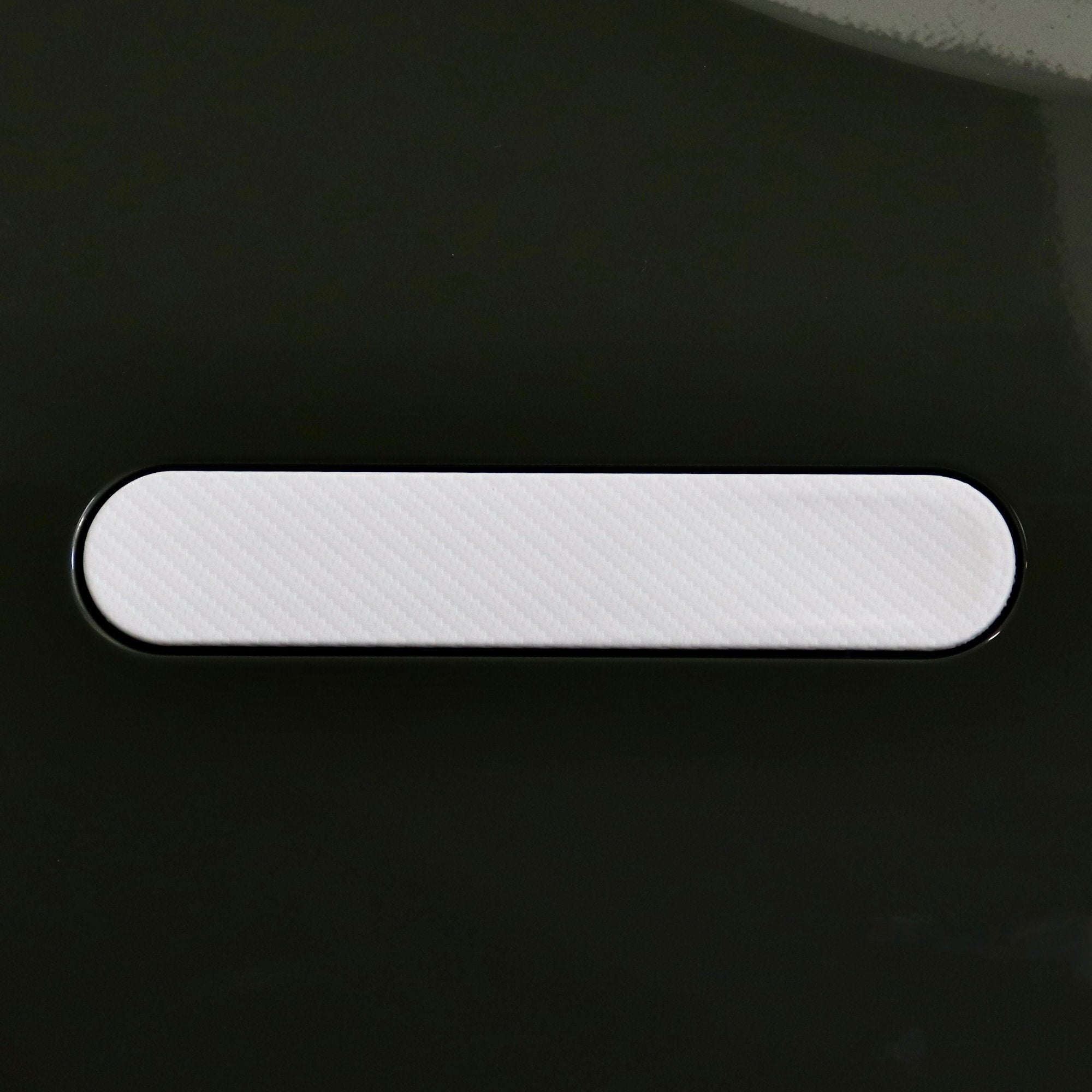 White Carbon Fiber Door Handle Wrap for Rivian R1T/R1S