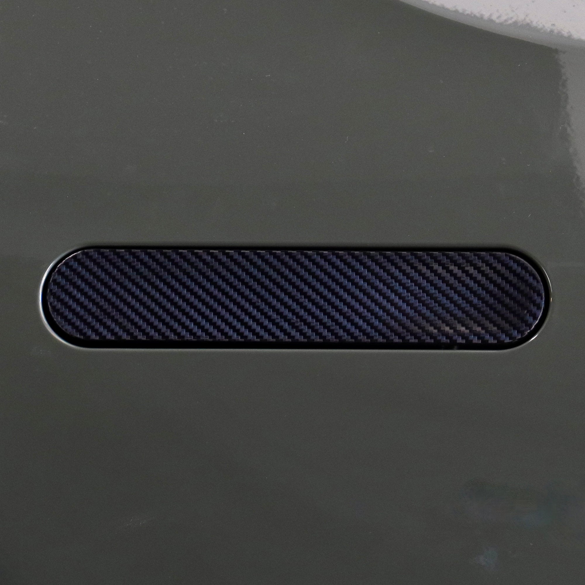 Black Carbon Fiber Door Handle Wrap for Rivian R1T/R1S