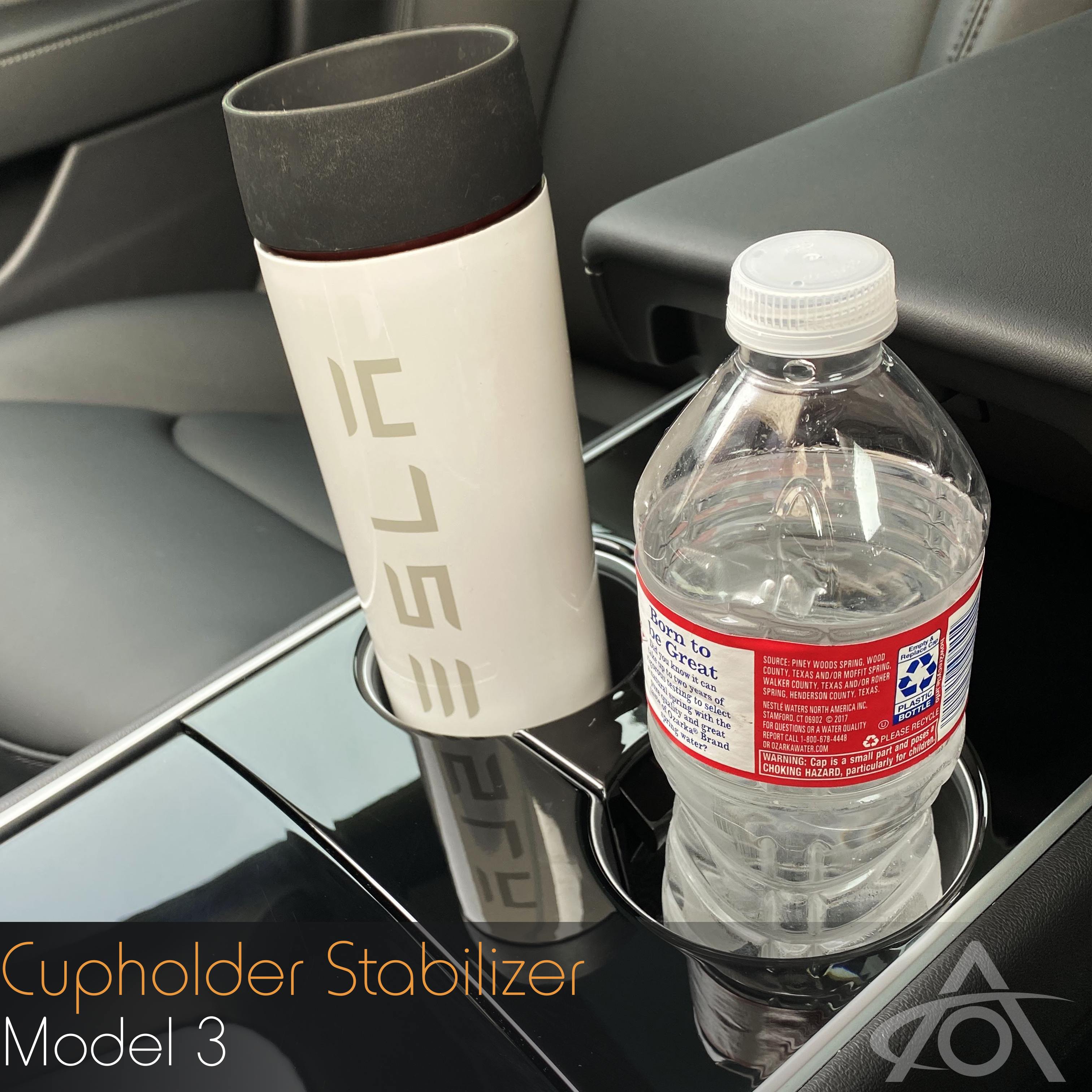 Model 3 & Y Cupholder Stabilizer (1st Gen Console)