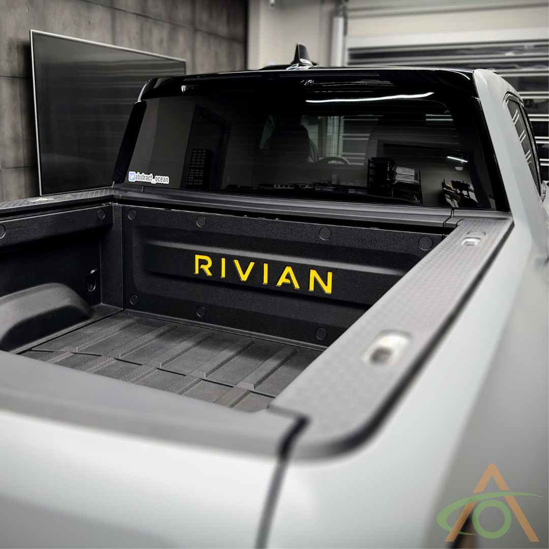 Rivian Truck Bed Logo - Yellow