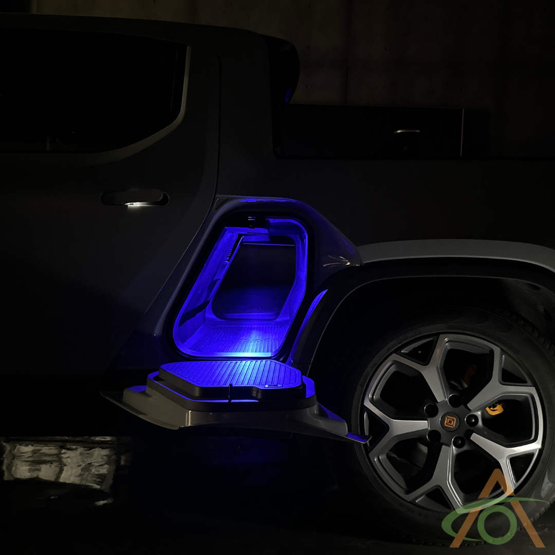 Ultrabright LED Lights for Rivian R1T (Gear Tunnel - Blue)