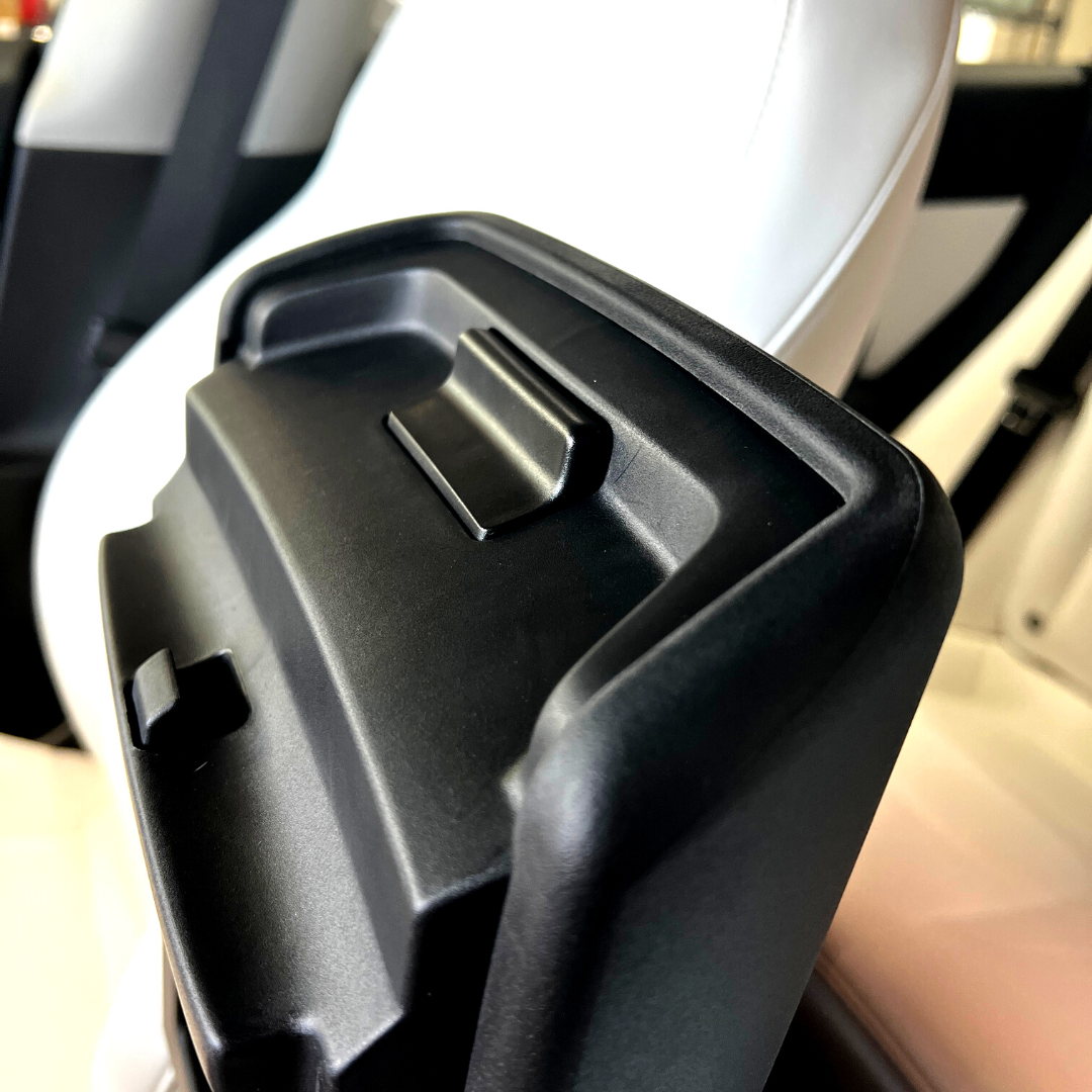 Close-up of the protective armrest cover