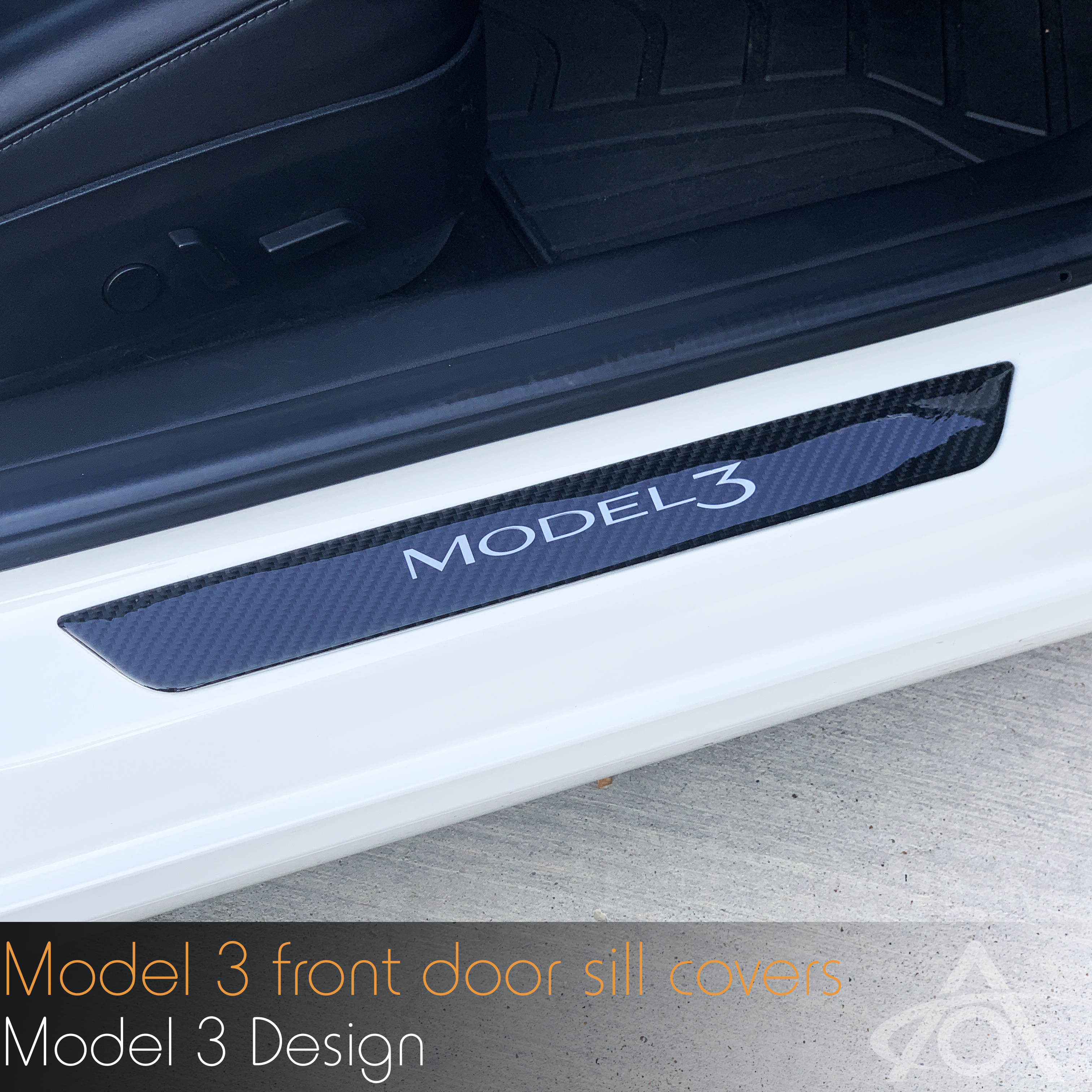 Model 3 Carbon Fiber Door Sill Covers