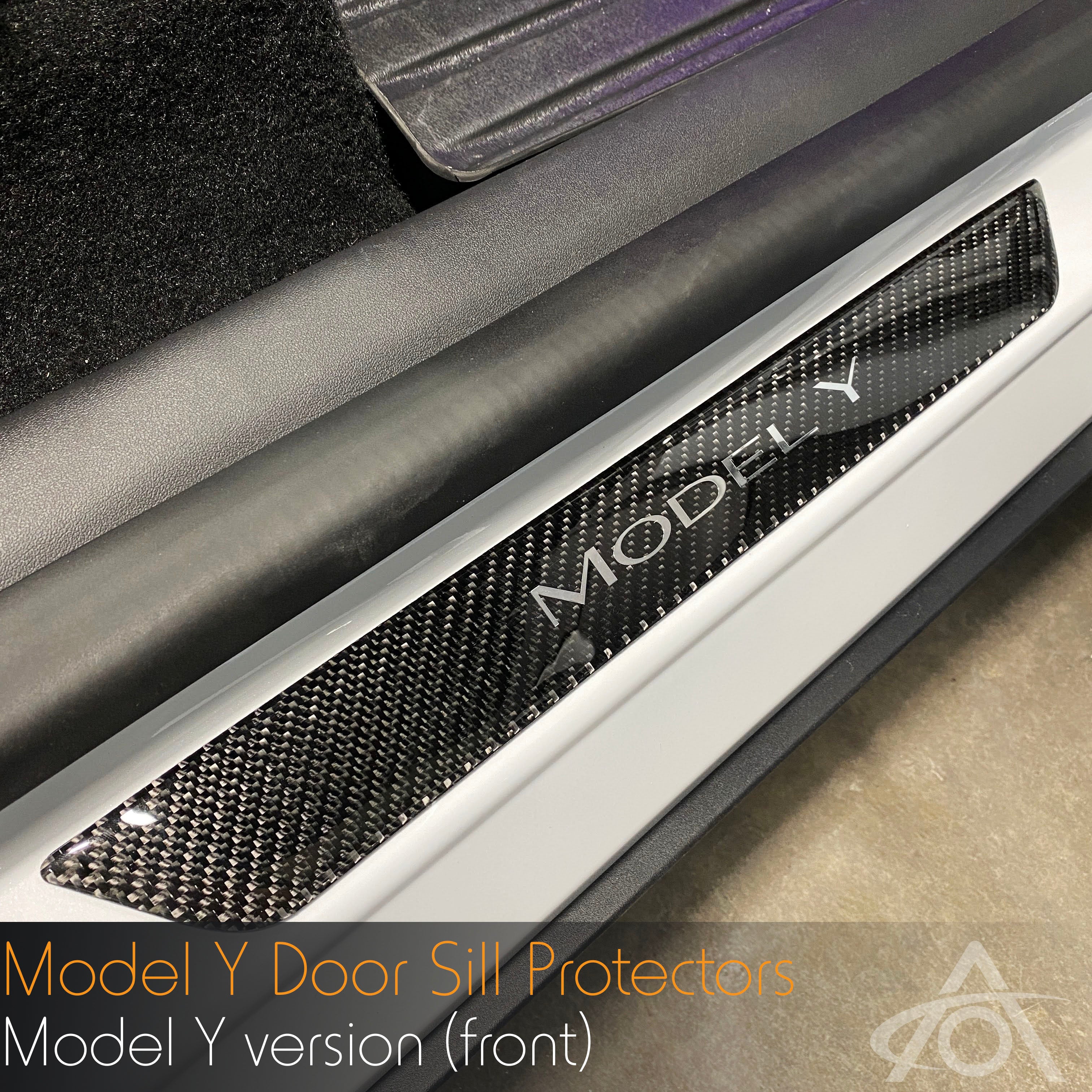 Model Y Carbon Fiber Door Sill Covers