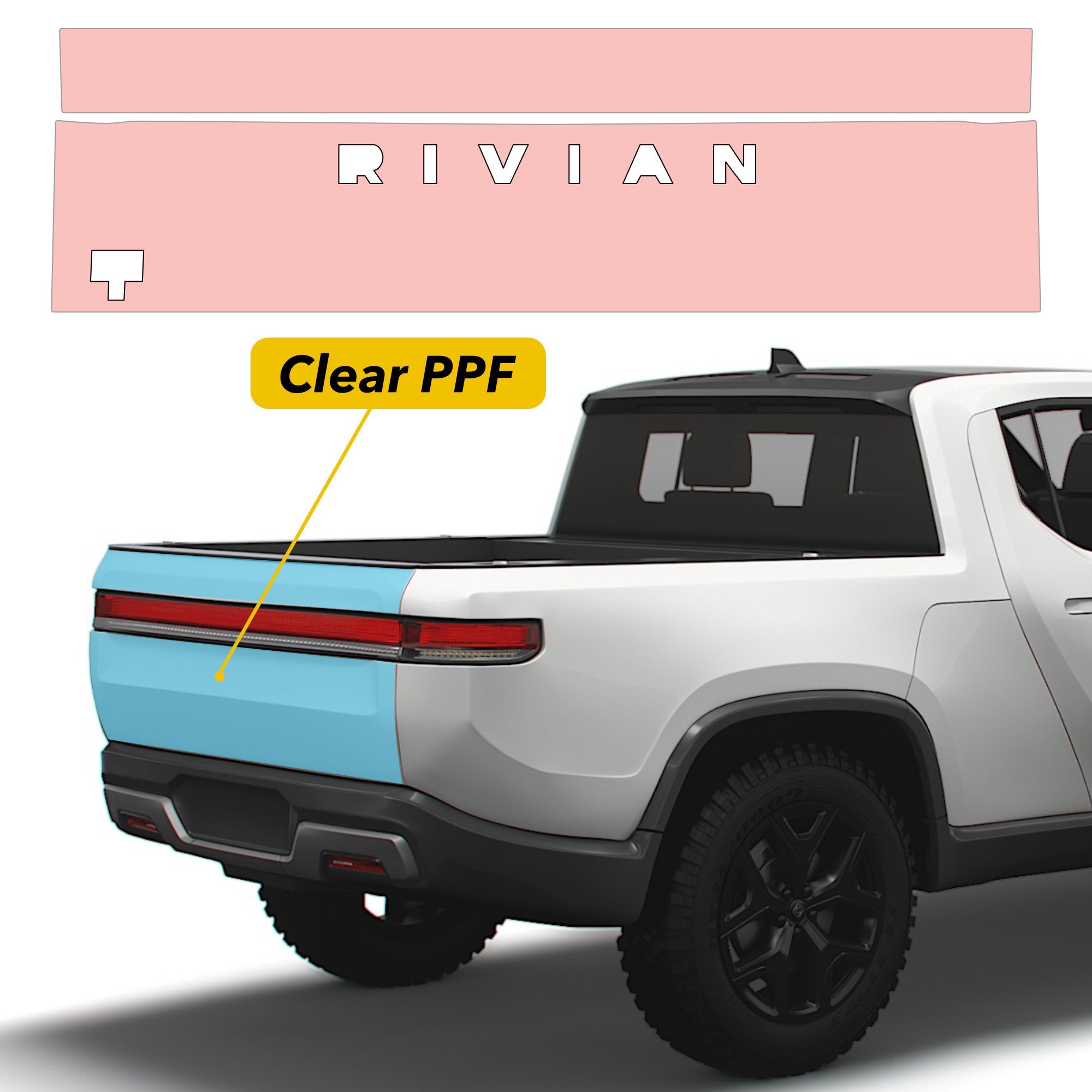 Tailgate PPF Wrap for Rivian R1T