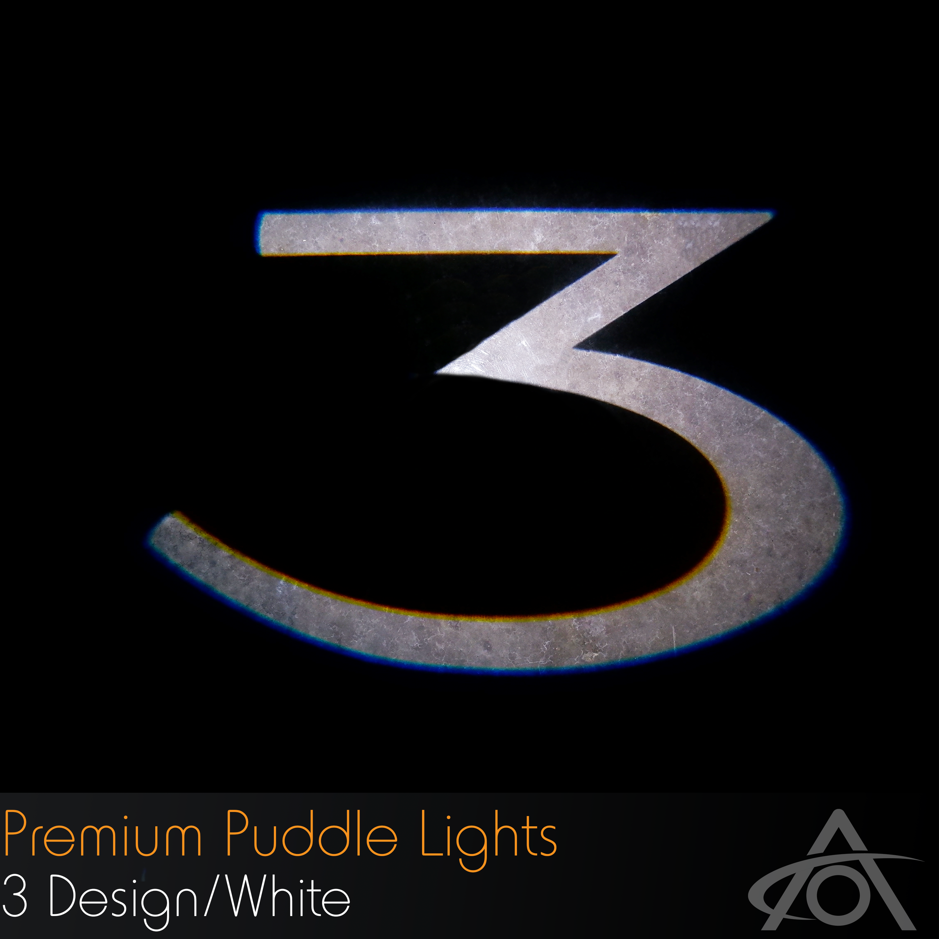 "3" Ultra-Bright LED Premium Puddle Lights (white, pair)